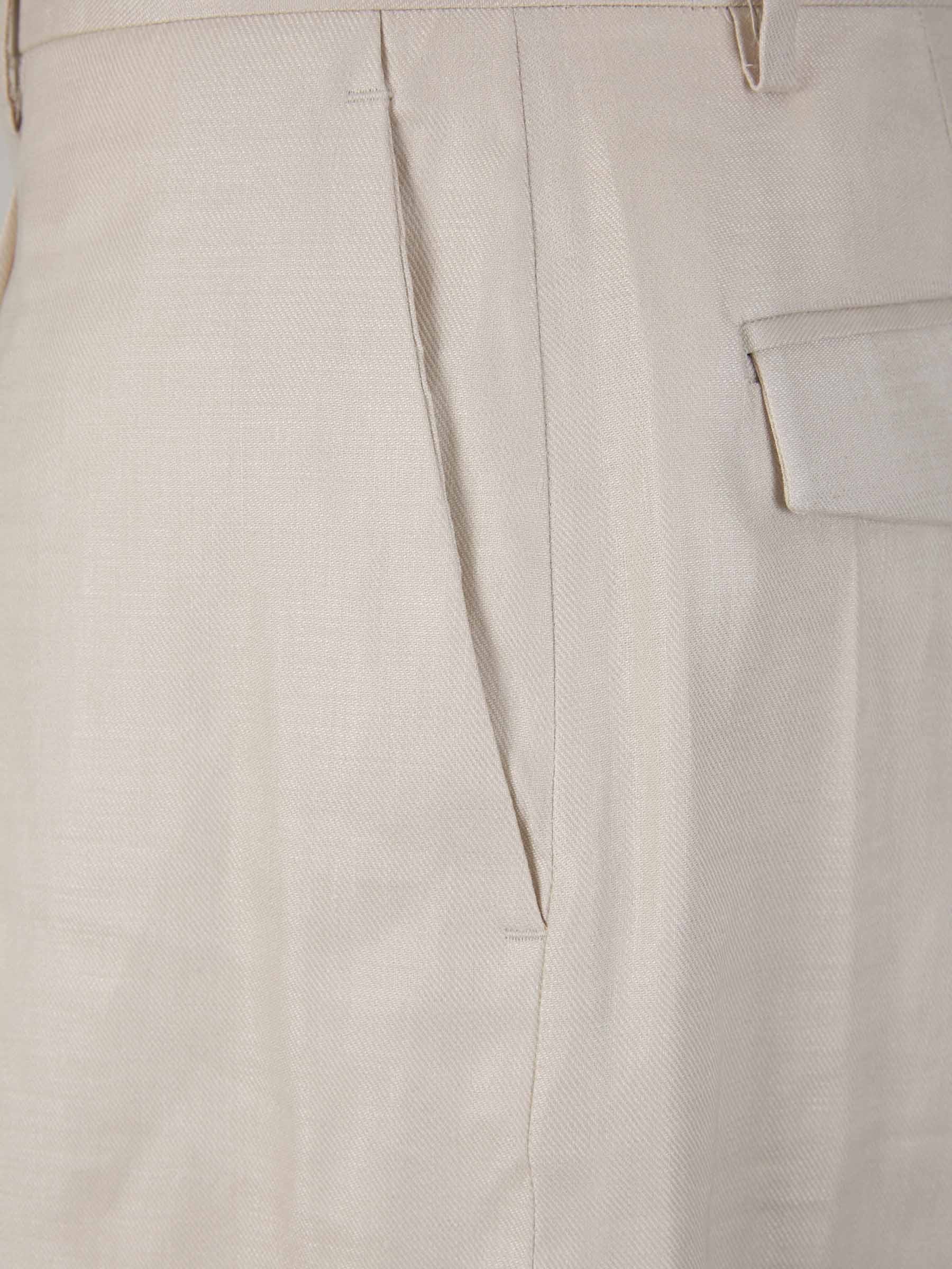 Lardini Bermudas Formales Lino color Crema sku 523-000888 01 - Foto 4