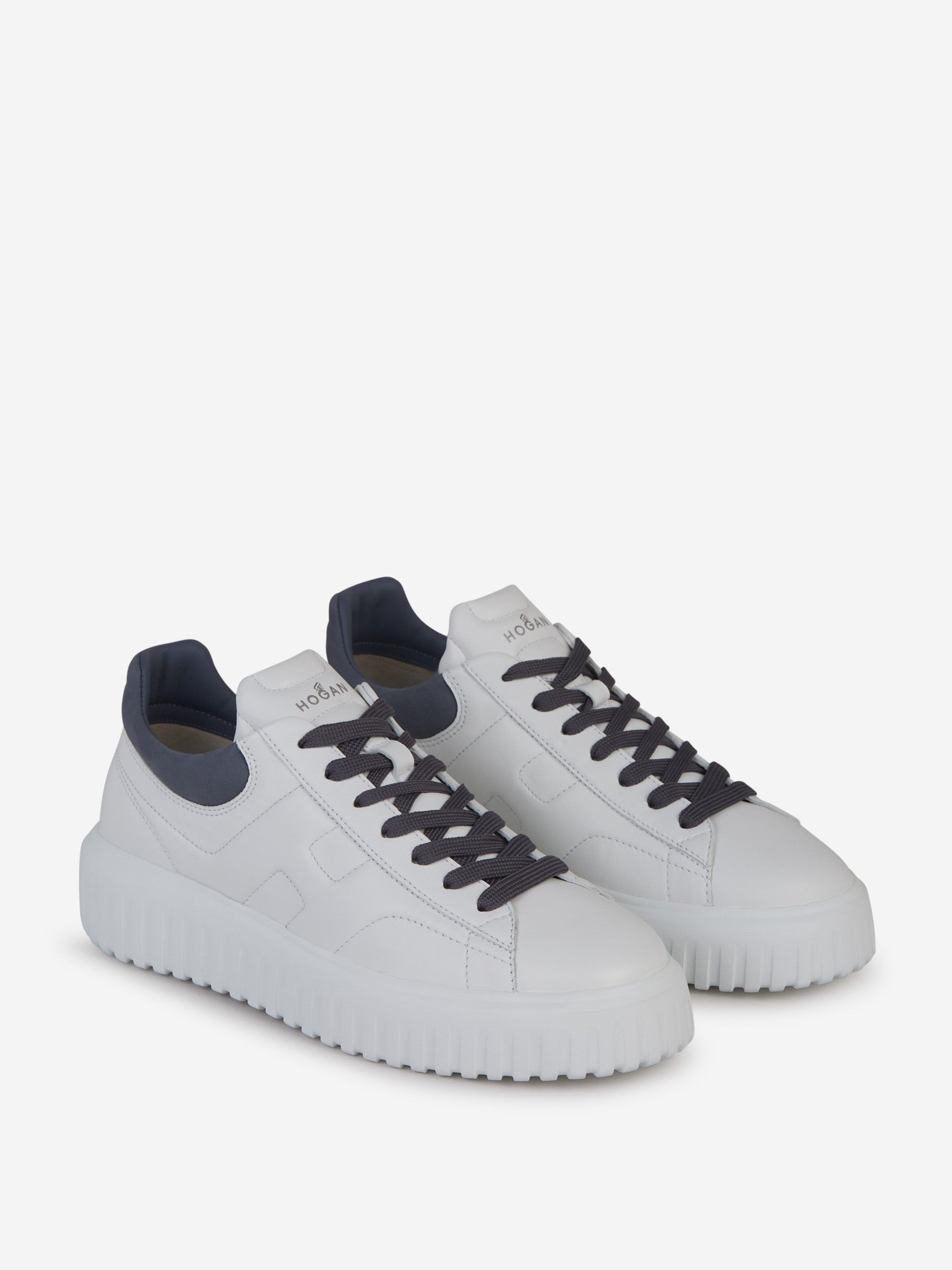Outlet online Hogan Hombre Sneakers Hogan H-Stripes color Blanco sku 616-002696 01 - Foto 2