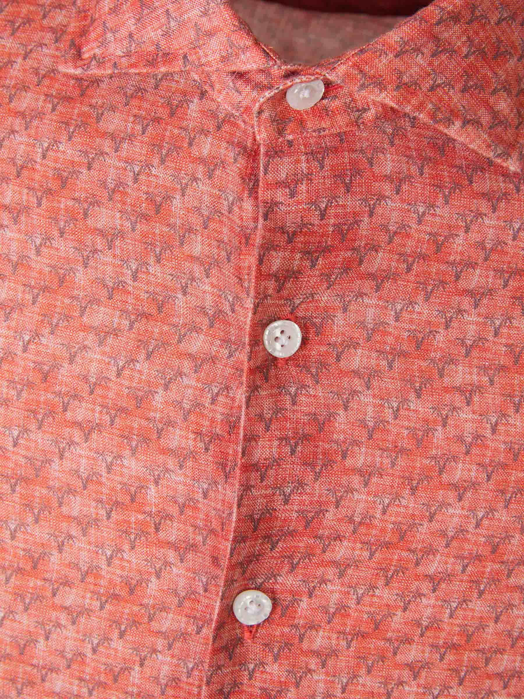 Outlet online Santa Eulalia Hombre Camisa Motivo Palmeras color Coral sku 531-006257 01 - Foto 3
