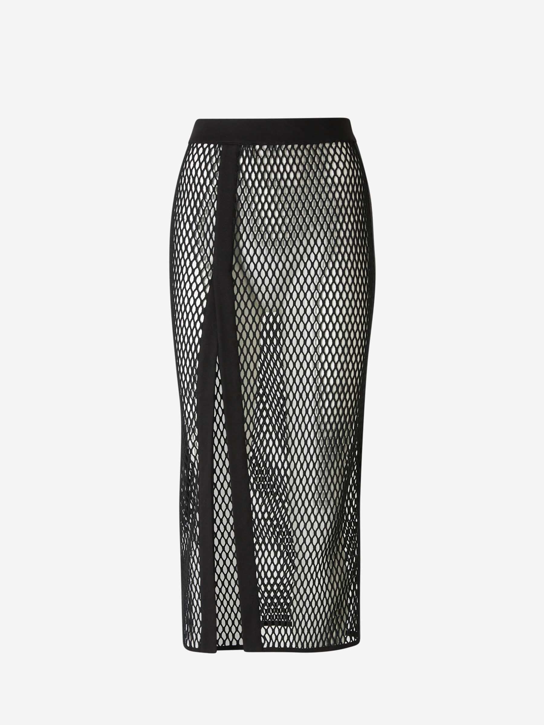Outlet online Off-White Mujer Falda Midi Calada color Negro sku 750-001420 01 - Foto 1