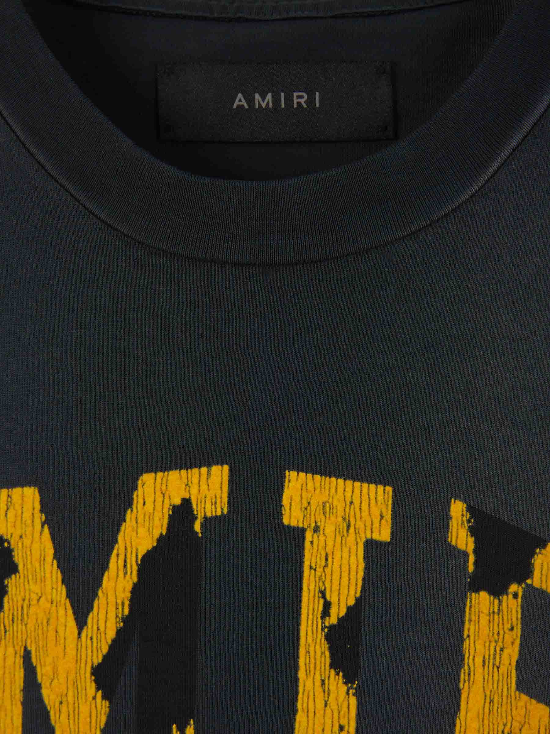 Outlet online Amiri Hombre Camiseta Estampada Algodón color Gris Antracita sku 553-003578 01 - Foto 4