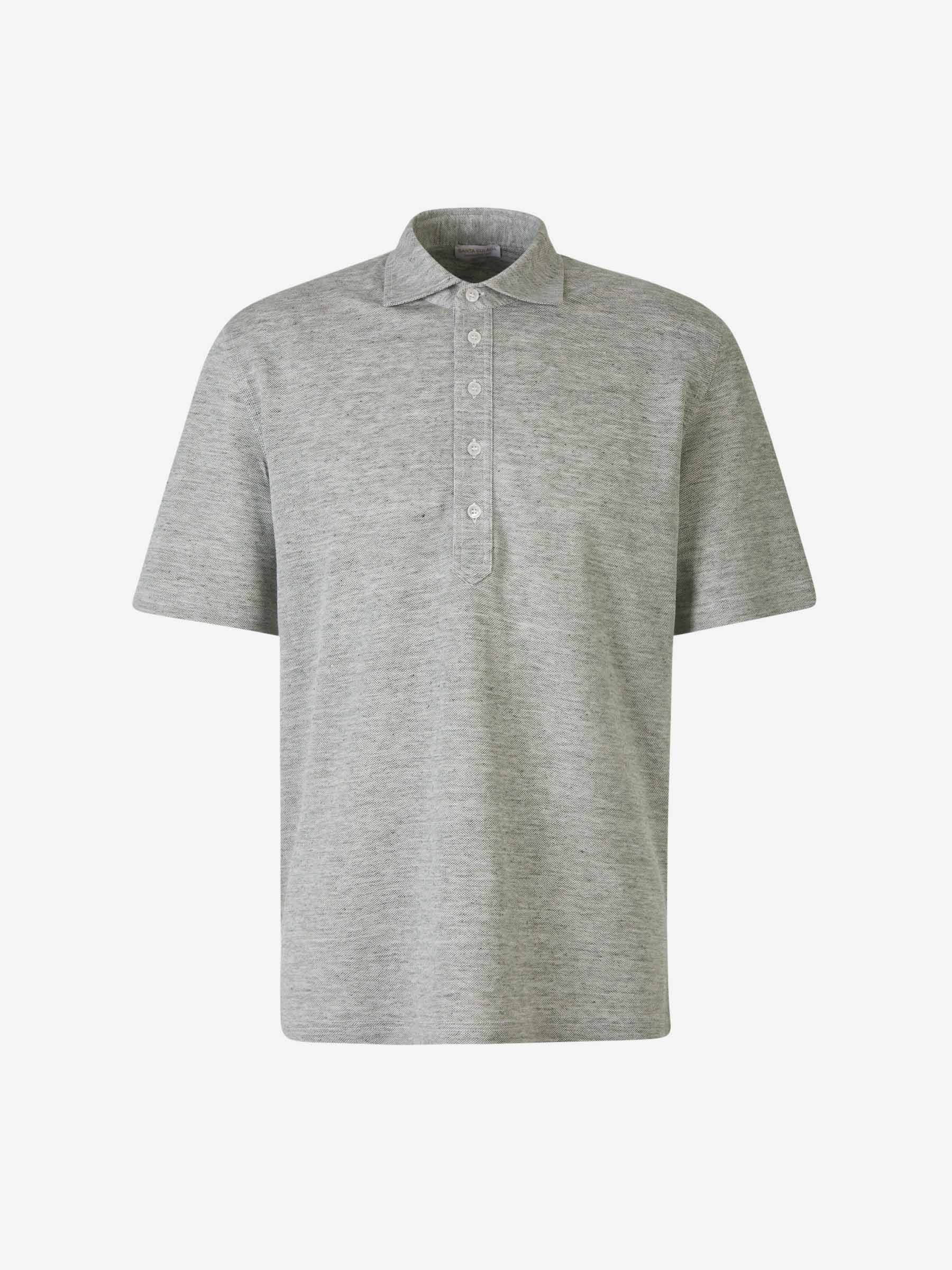 Outlet online Santa Eulalia Hombre Polo Piqué Lino color Verde Menta sku 552-001482 02 - Foto 1