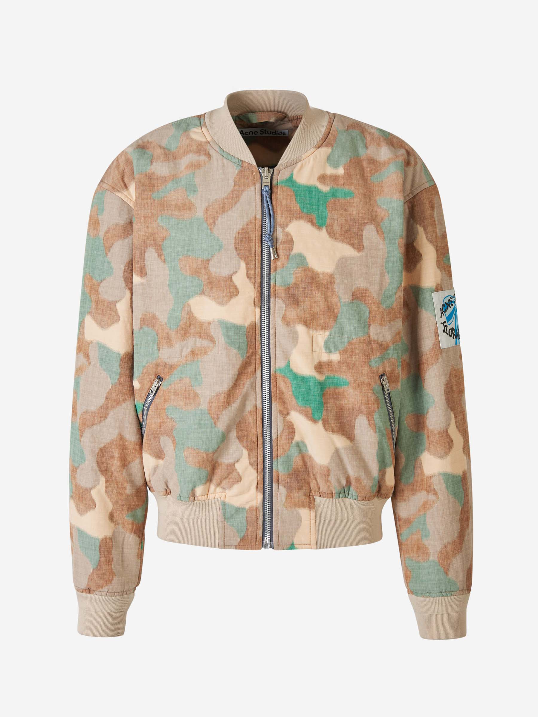Outlet online Acne Studios Hombre Chaqueta Bomber Camuflaje color Marrón sku 512-002171 01 - Foto 1