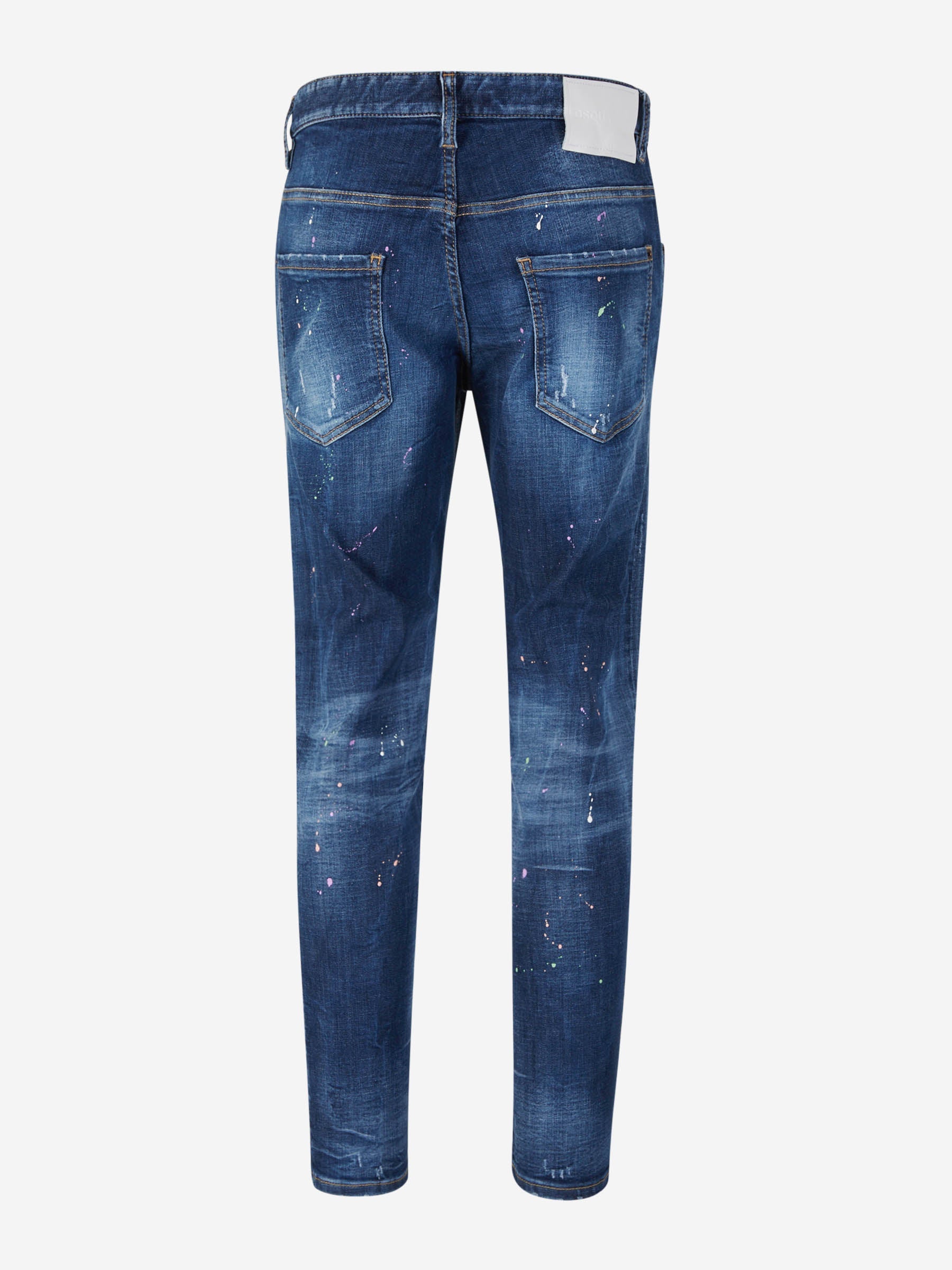 Outlet online Dsquared2 Hombre Jeans Slim Fit color Azul Denim sku 522-002615 01 - Foto 2