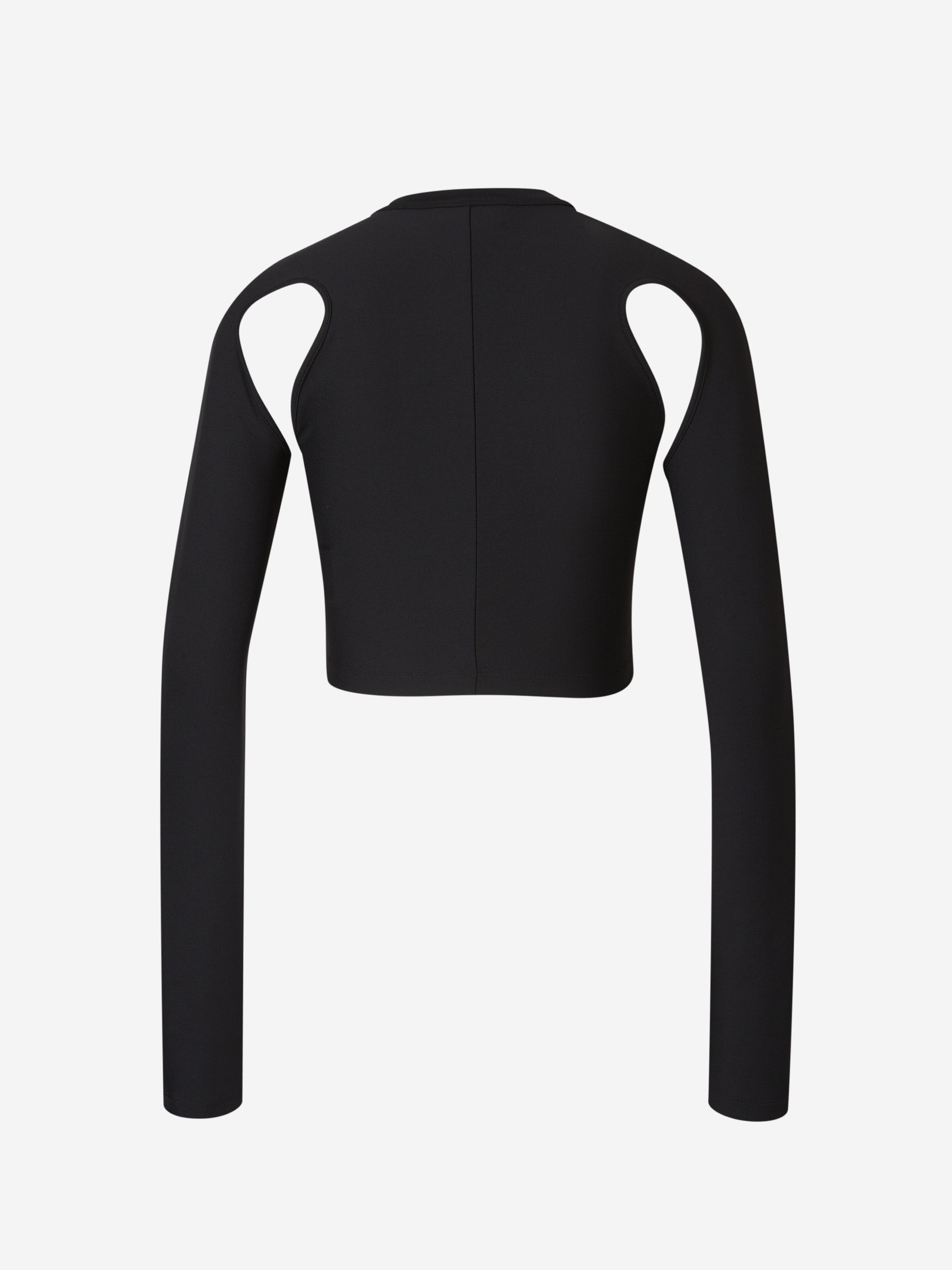 Outlet online Off-White Mujer Top Cropped Logo color Negro sku 782-001538 01 - Foto 2