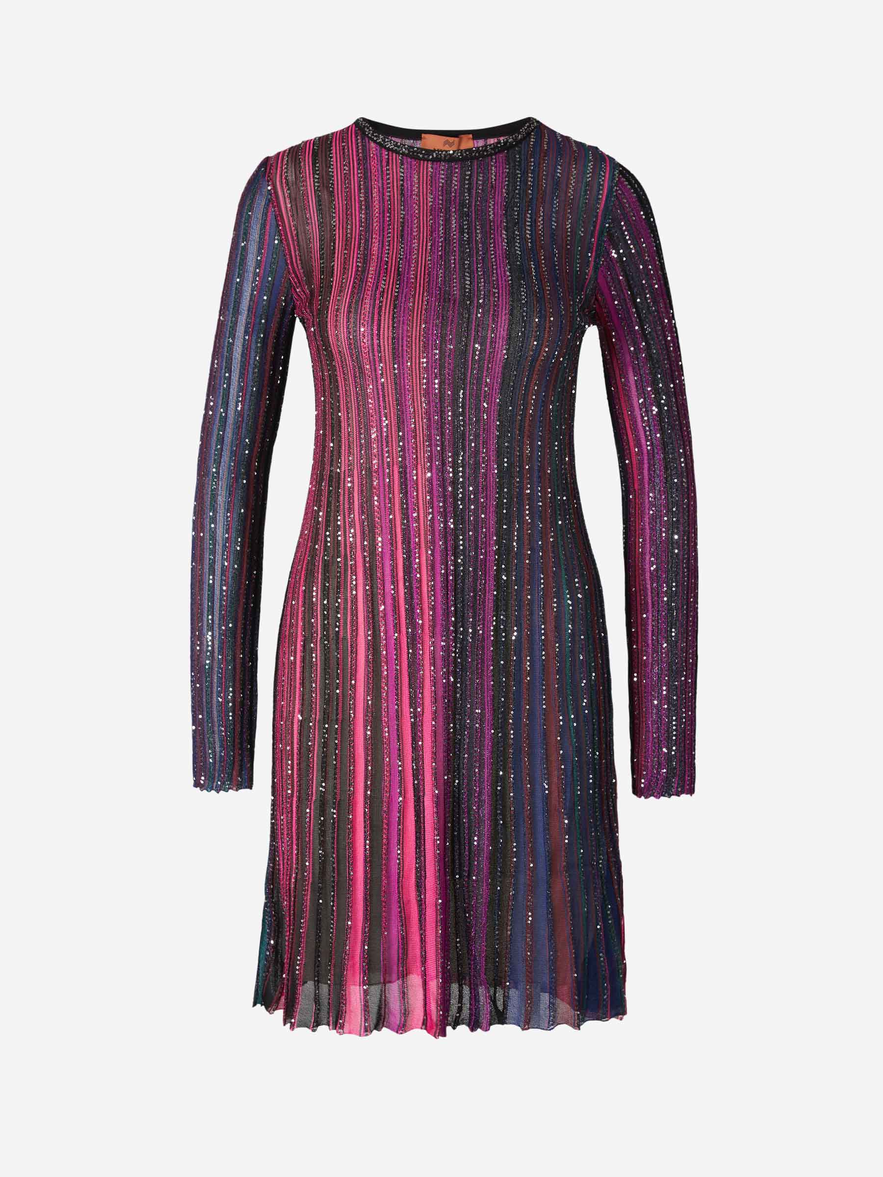 Outlet online Missoni Mujer Vestido Lentejuelas Mini color Púrpura Oscuro sku 731-005795 01 - Foto 1