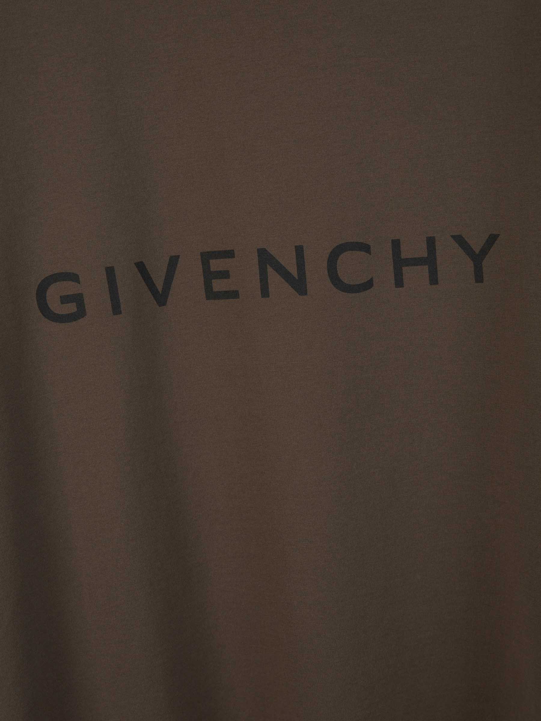 Outlet online Givenchy Hombre Camiseta Logo Algodón color Verde Militar sku 553-003599 01 - Foto 4