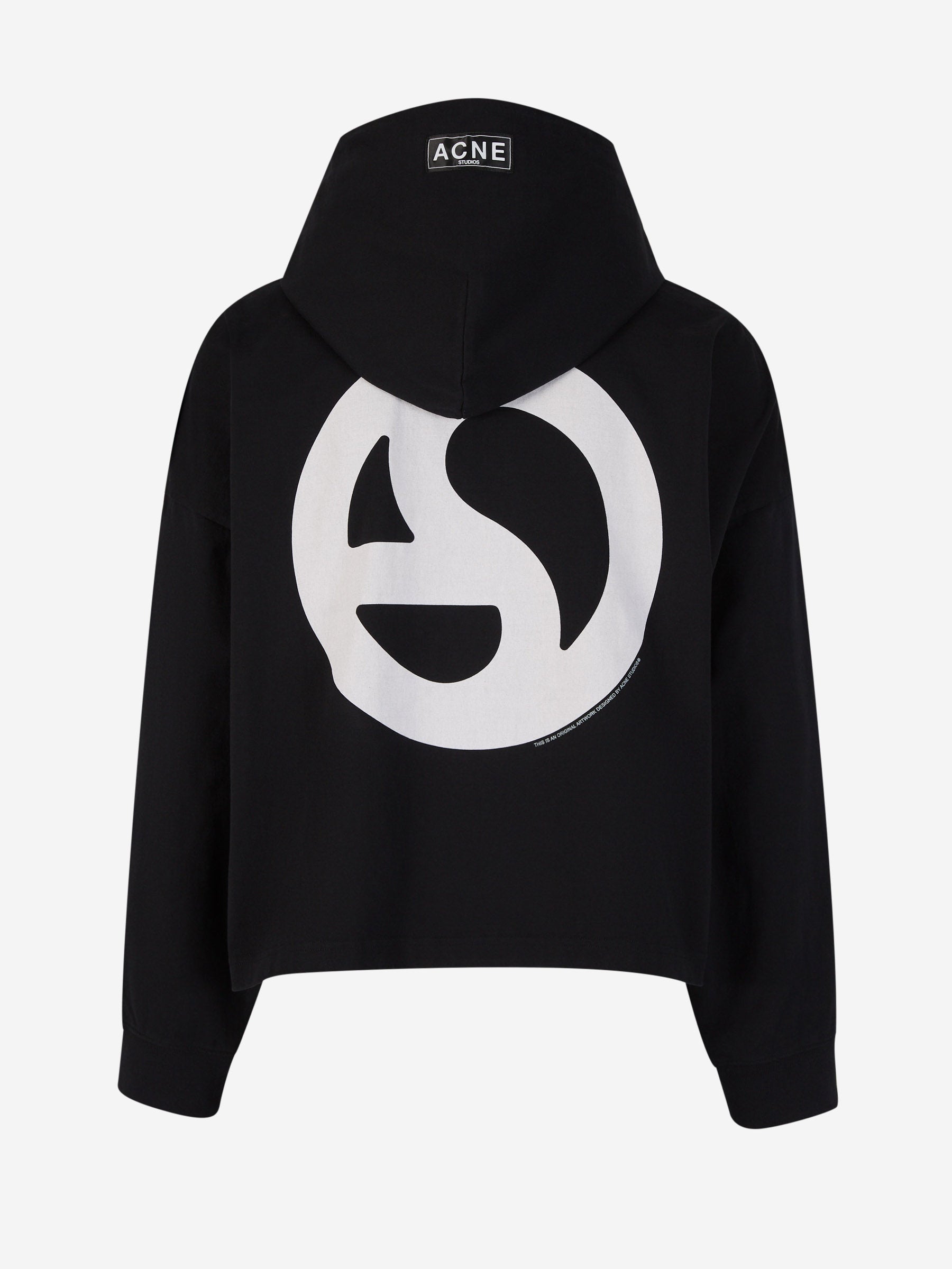 Outlet online Acne Studios Hombre Sudadera Estampada Capucha color Negro sku 545-001525 01 - Foto 2