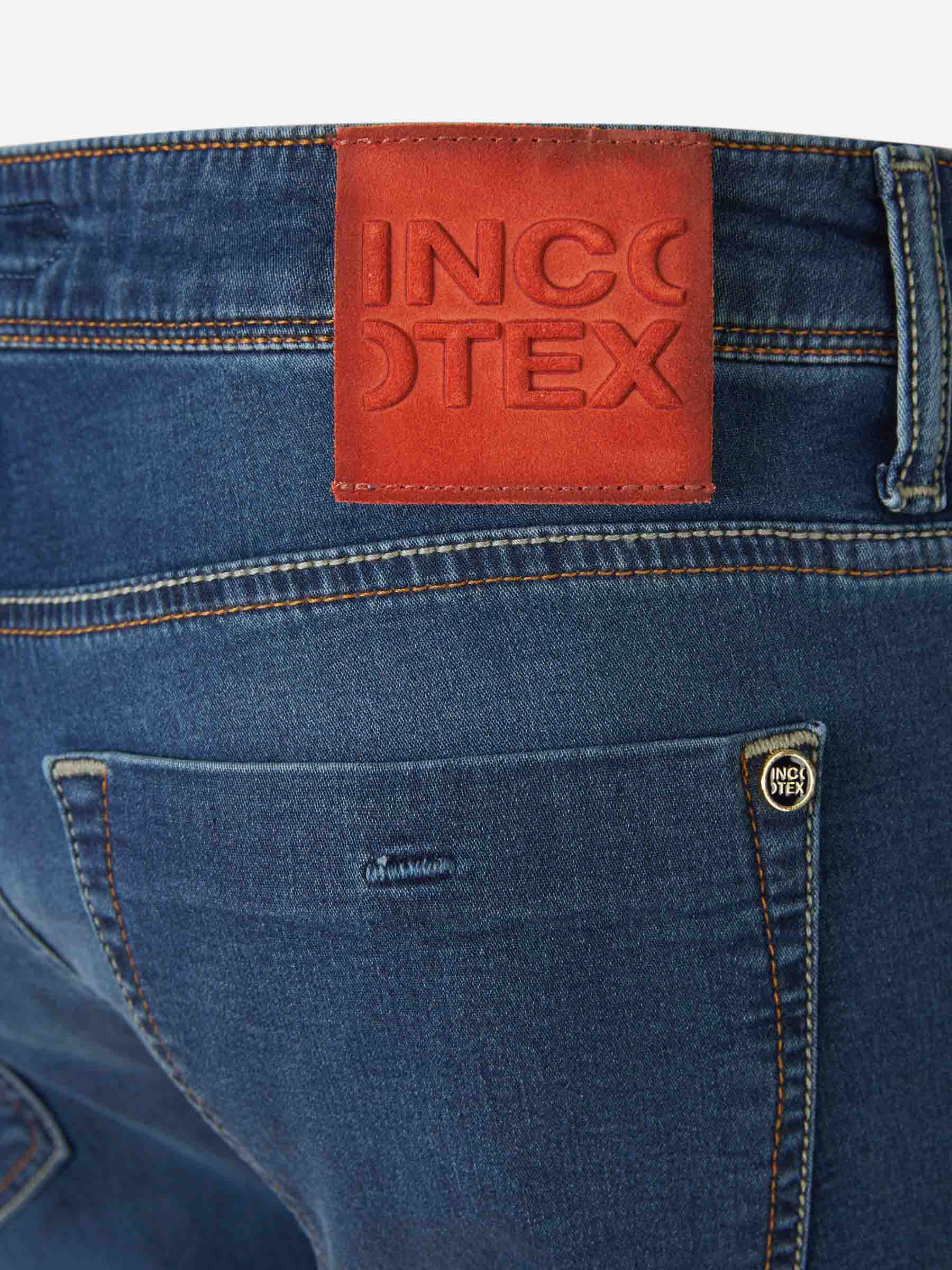 Outlet online Incotex Blue Division Hombre Jeans Slim Fit color Azul Denim sku 522-002637 02 - Foto 4