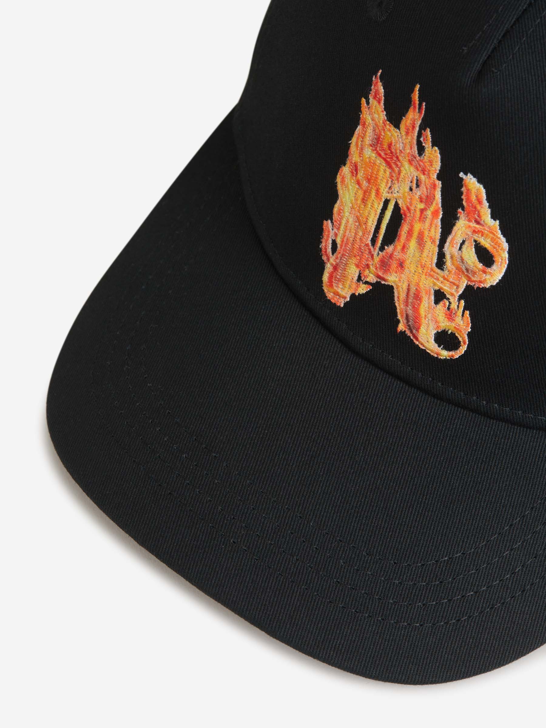Outlet online Palm Angels Hombre Gorra Monograma Burning color Negro sku 695-001482 01 - Foto 4