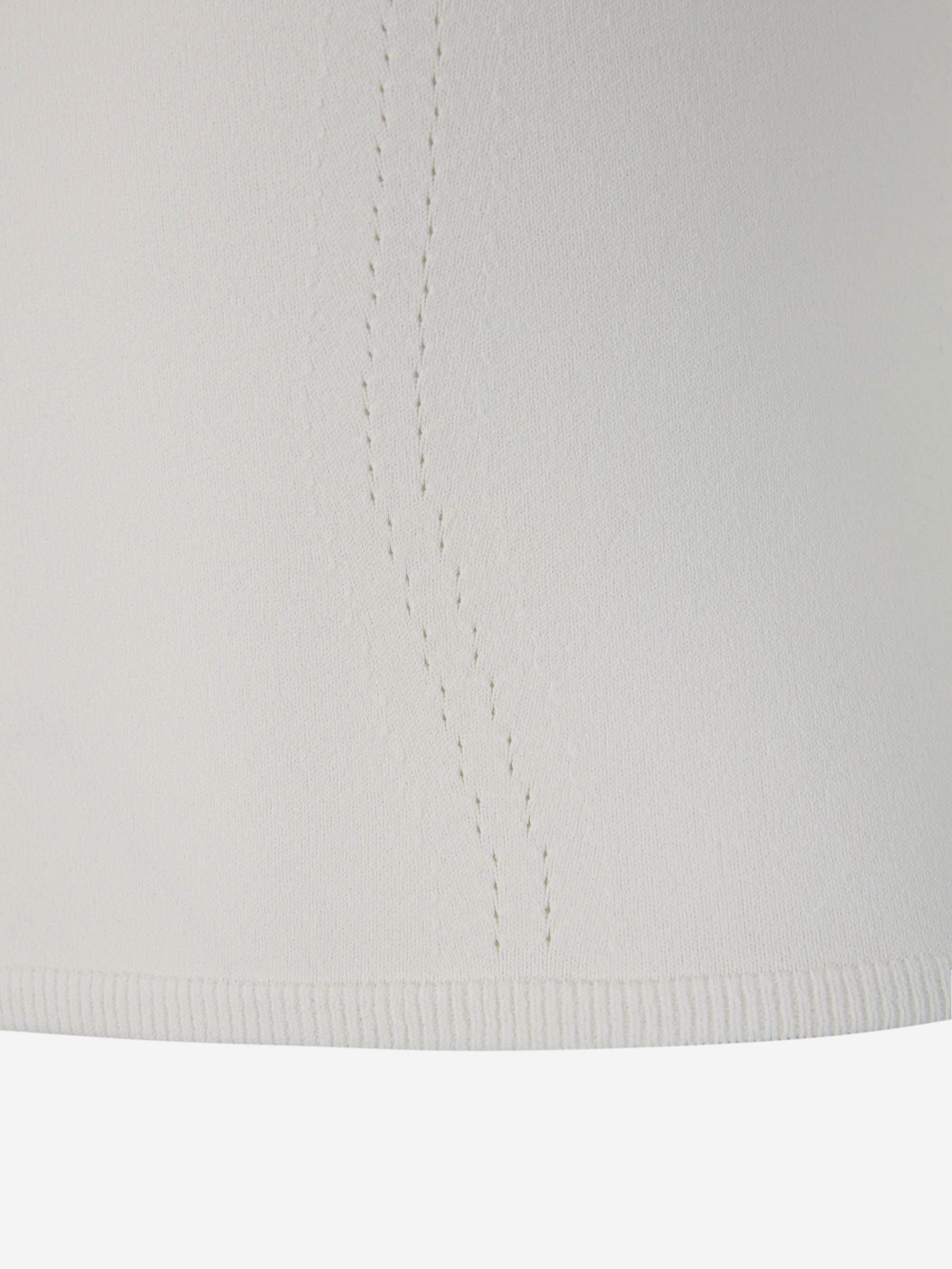 Outlet online McQueen Mujer Top Punto Canalé color Blanco sku 703-002138 01 - Foto 4