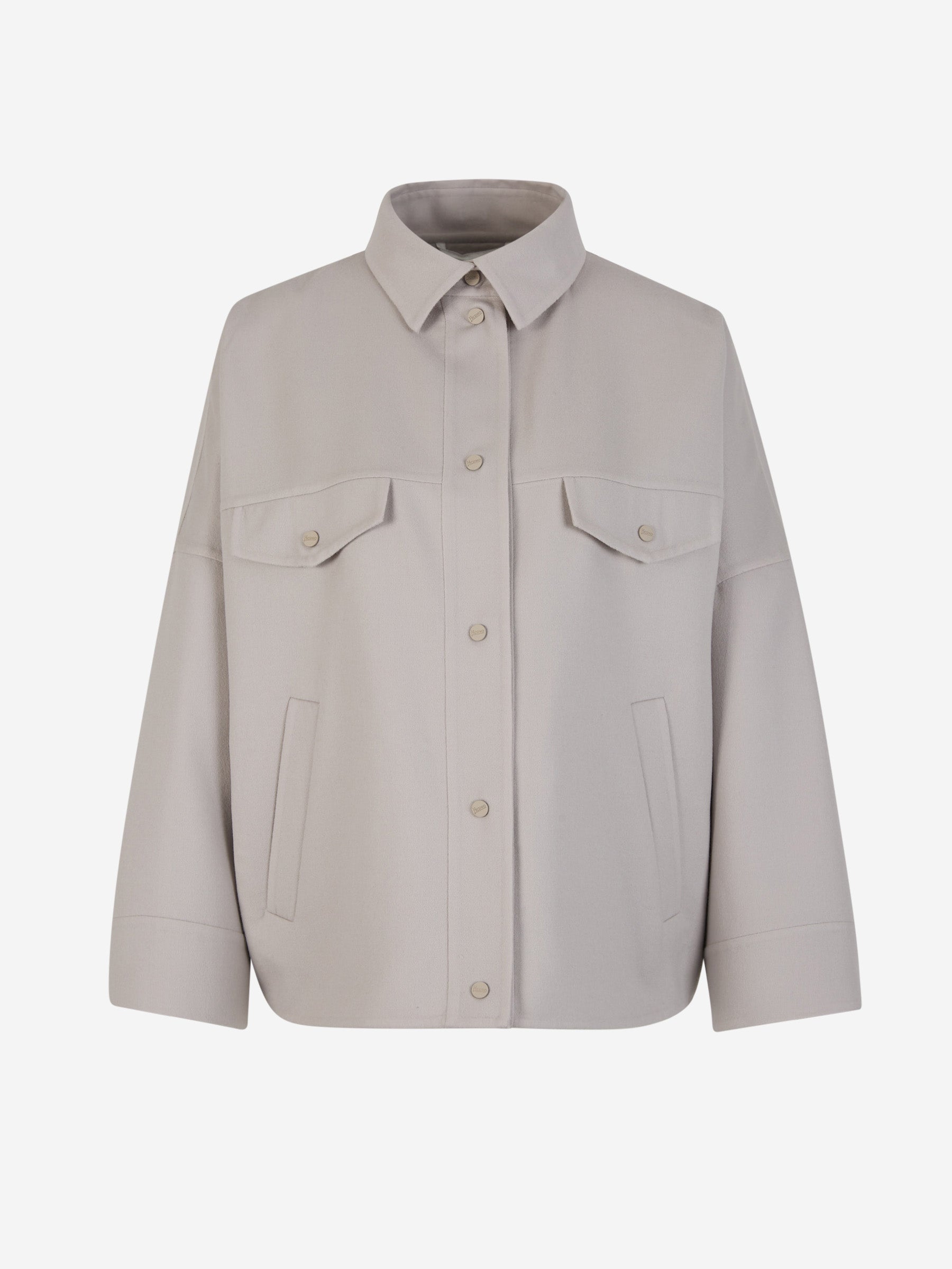 Herno Chaqueta Doble Capa Lana color Gris Claro sku 774-000482 01 - Foto 1