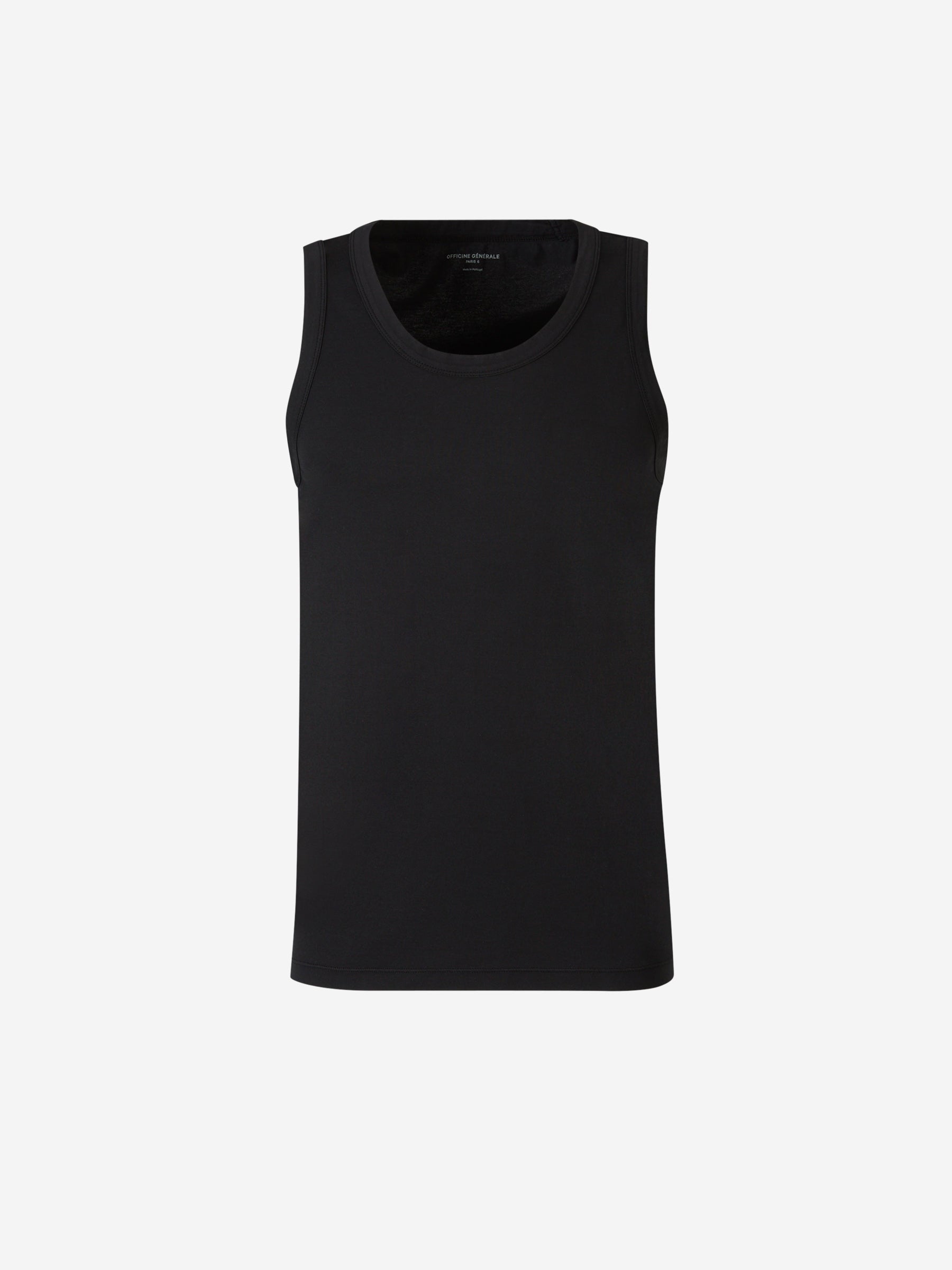 Outlet online Officine Générale Hombre Camiseta Básica Algodón color Negro sku 553-003711 01 - Foto 1