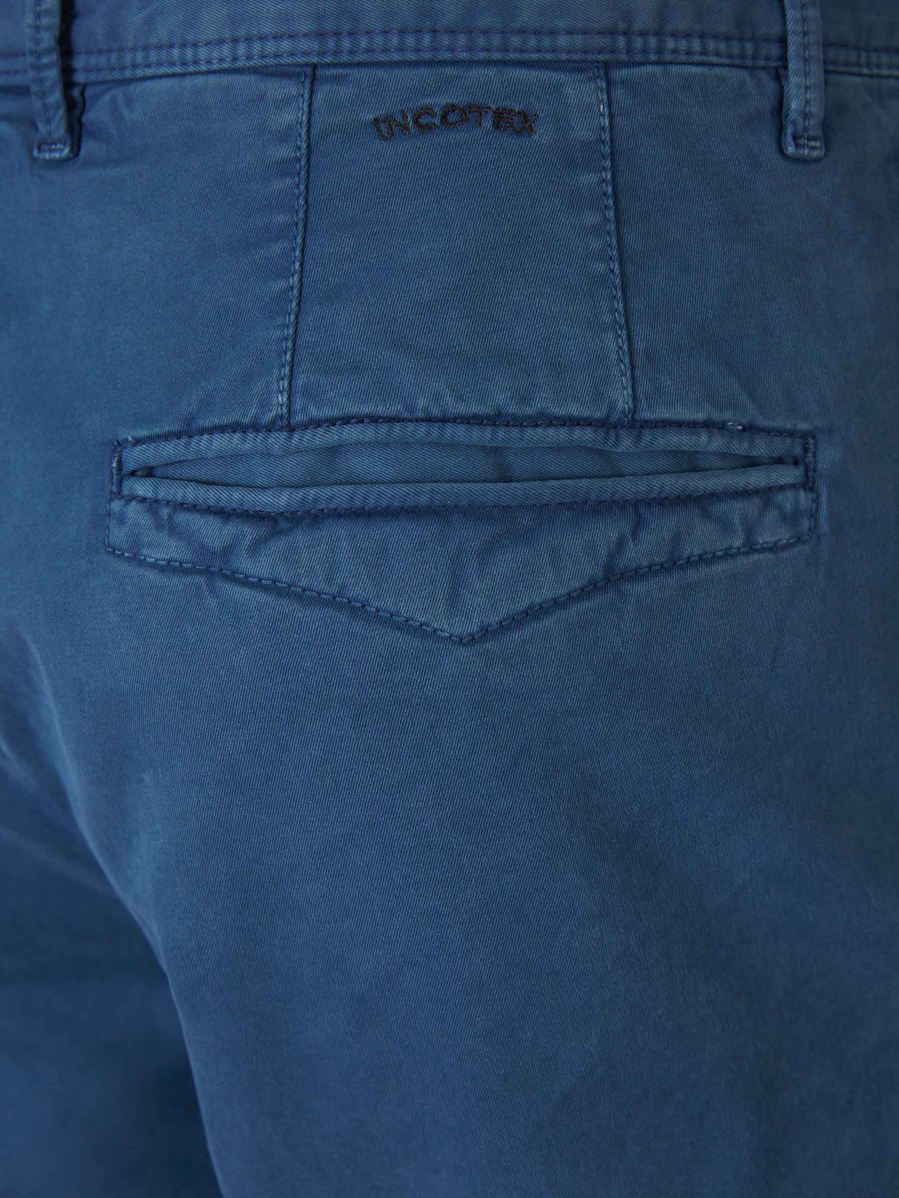Outlet online Incotex Slacks Hombre Bermudas Casual Algodón color Azul sku 523-000919 03 - Foto 4