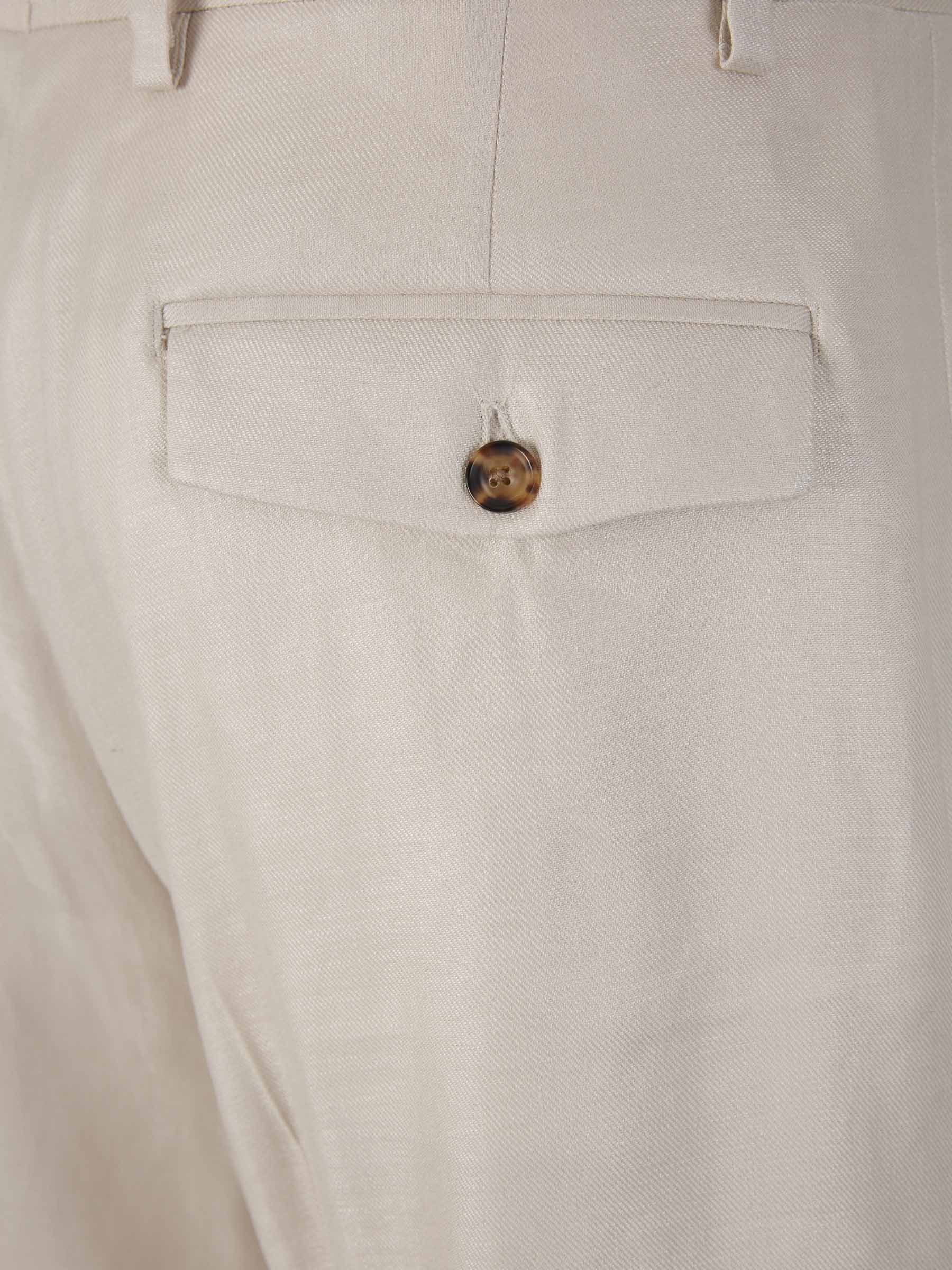 Lardini Bermudas Formales Lino color Crema sku 523-000888 01 - Foto 5