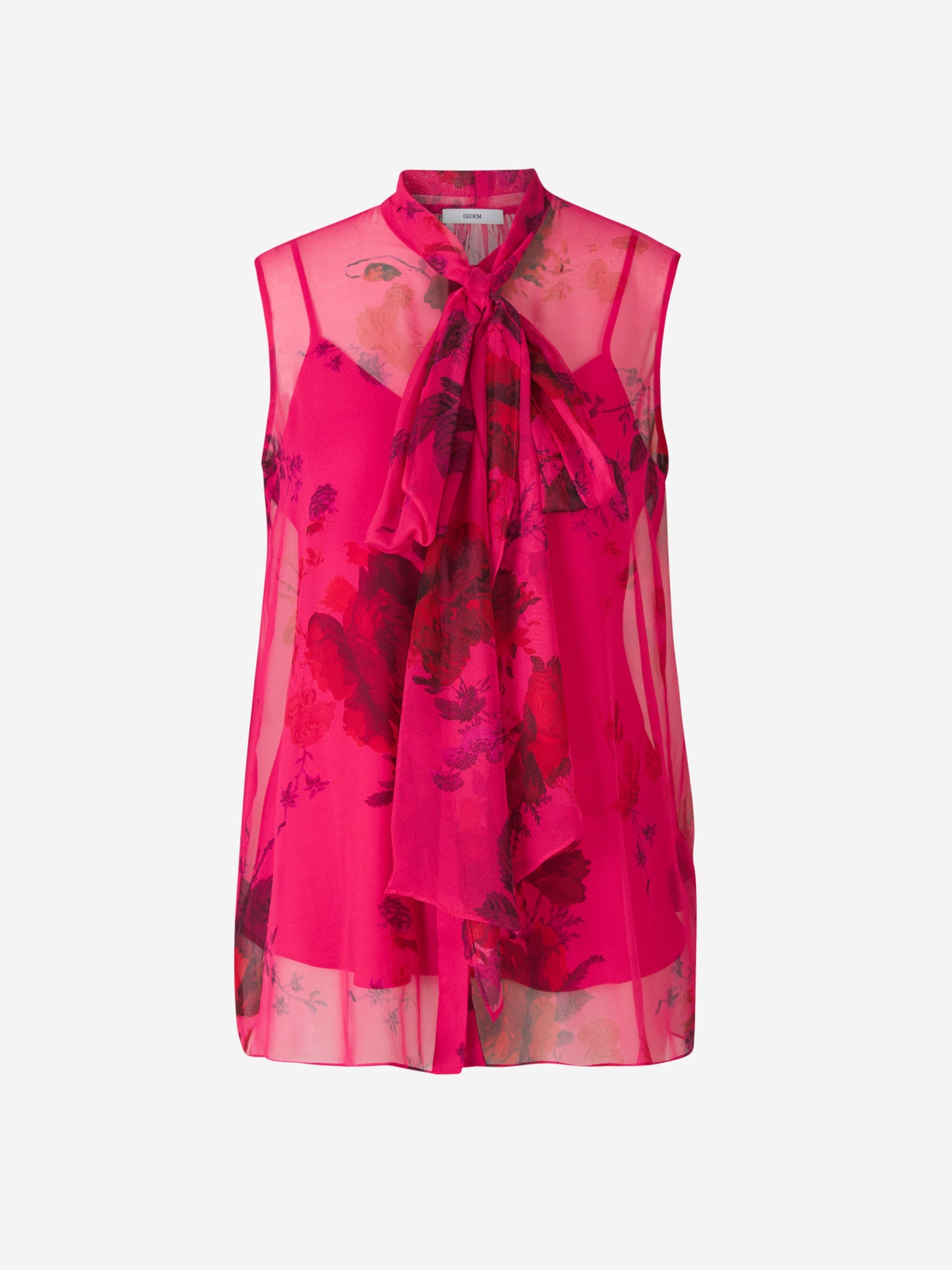 Erdem Blusa Motivo Flores color Fucsia sku 703-002191 01 - Foto 1