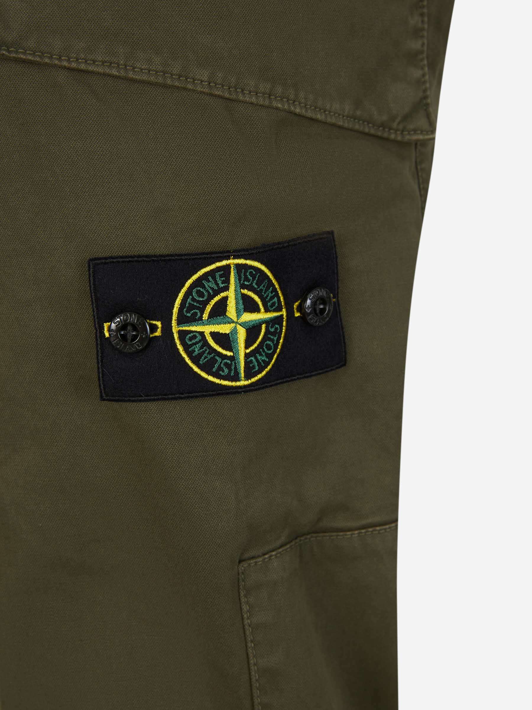 Outlet online Stone Island Hombre Pantalones Cargo Algodón color Verde Oscuro sku 521-002881 02 - Foto 5