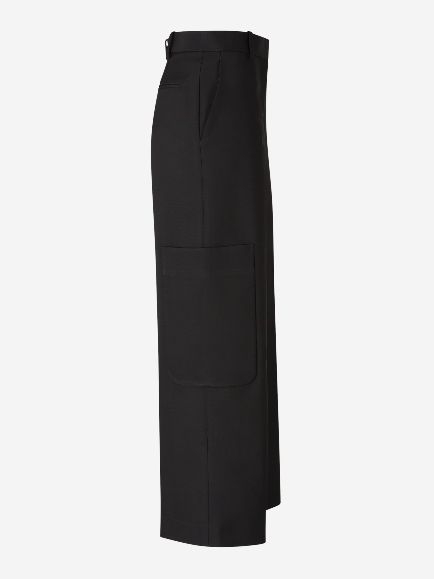 Outlet online Khaite Mujer Pantalones Vestir Caiton color Negro sku 761-003598 01 - Foto 3