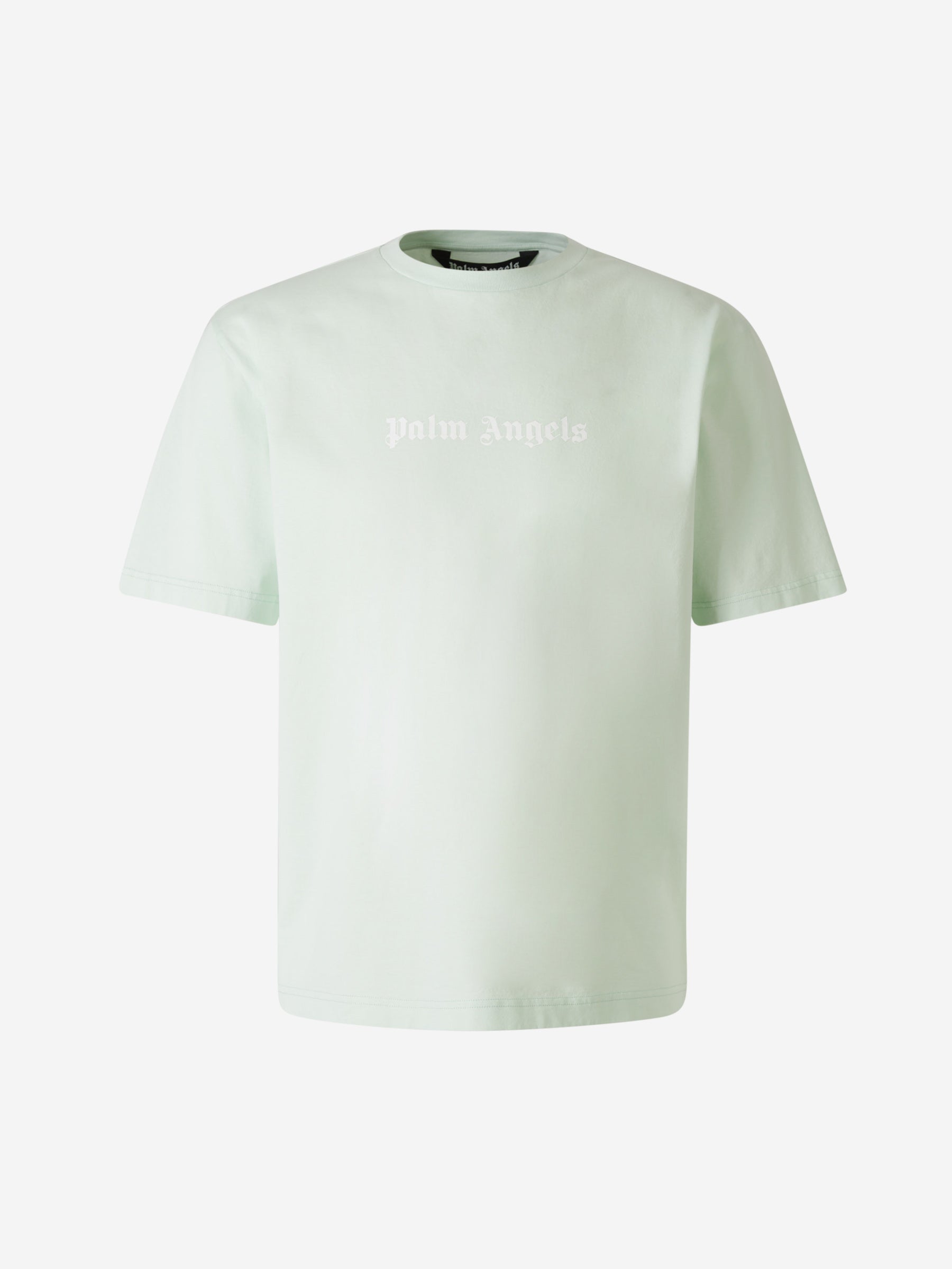 Outlet online Palm Angels Hombre Camiseta Algodón Logo color Verde Menta sku 553-003611 03 - Foto 1