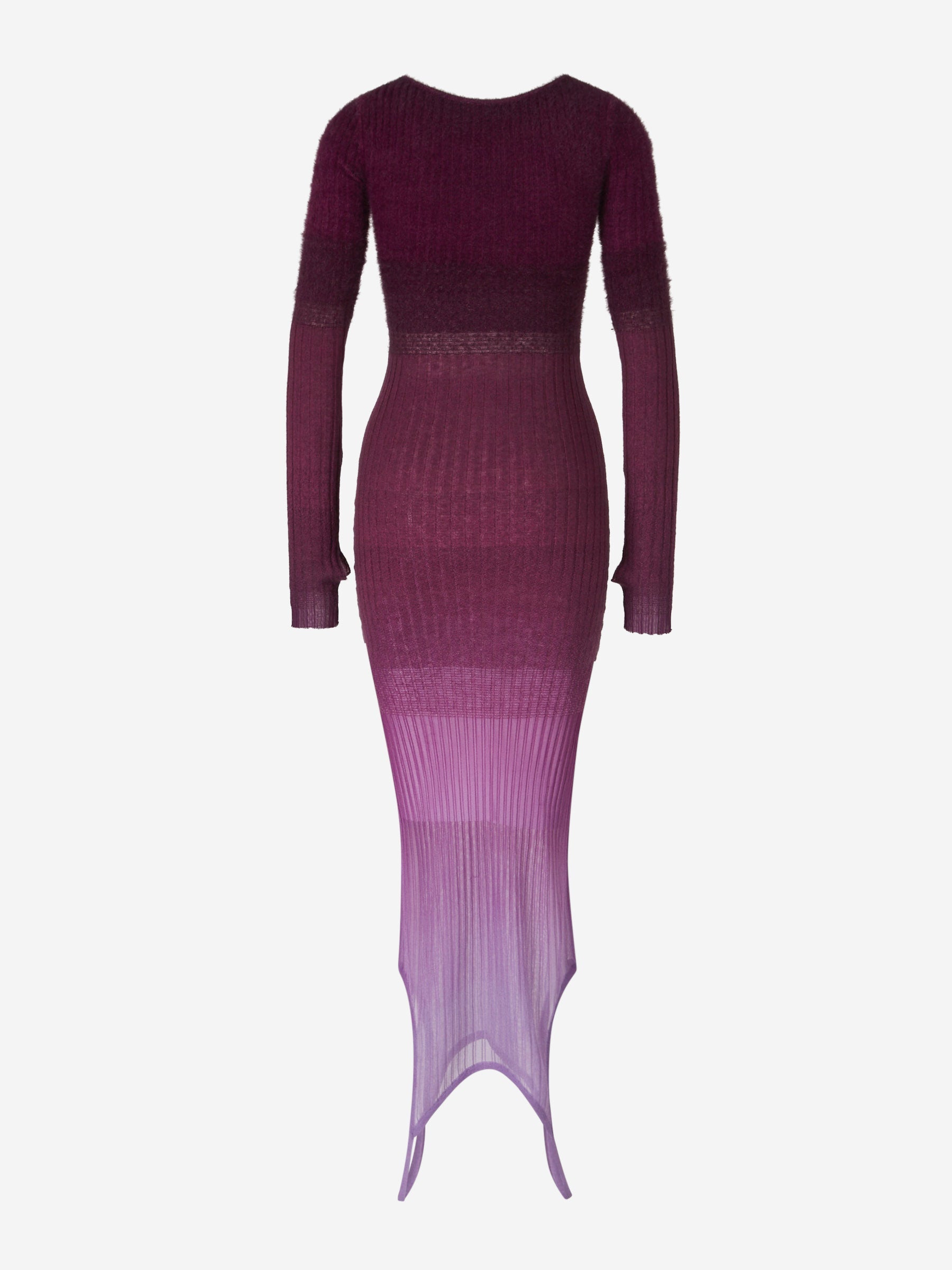 Outlet online The Attico Mujer Vestido Midi Degradè color Burdeos sku 721-000270 01 - Foto 3