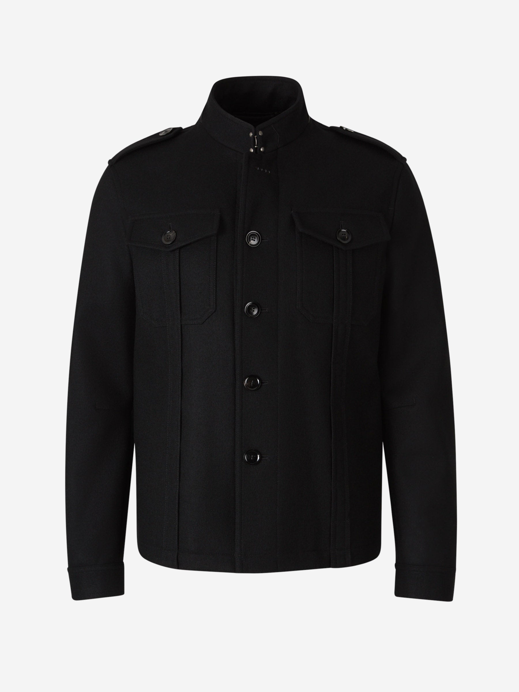 Outlet online Tom Ford Hombre Cazadora Camisera Lana color Negro sku 512-002412 00 - Foto 1