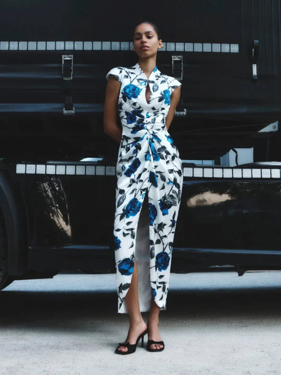 Outlet online Rasario Mujer Vestido Midi Motivo Floral color Floral sku 732-001370 01 - Foto 2