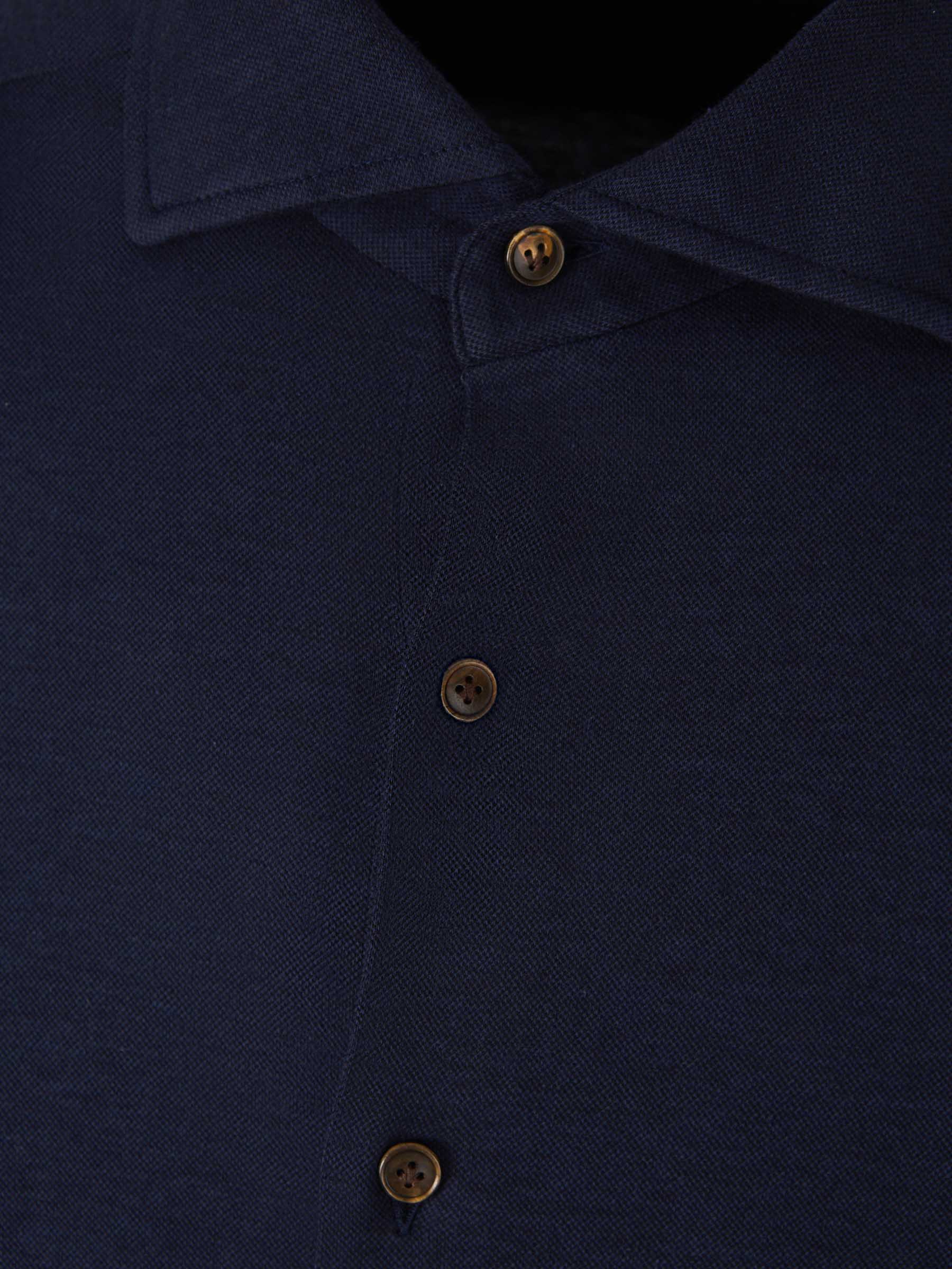 Outlet online Santa Eulalia Hombre Camisa Lisa Algodón color Azul Marino sku 531-006363 01 - Foto 3