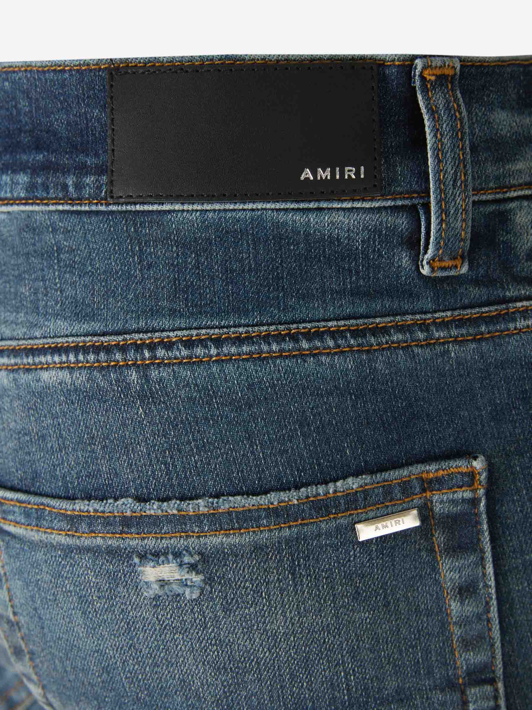 Outlet online Amiri Hombre Jeans Recto Algodón color Azul Denim sku 522-002583 01 - Foto 5