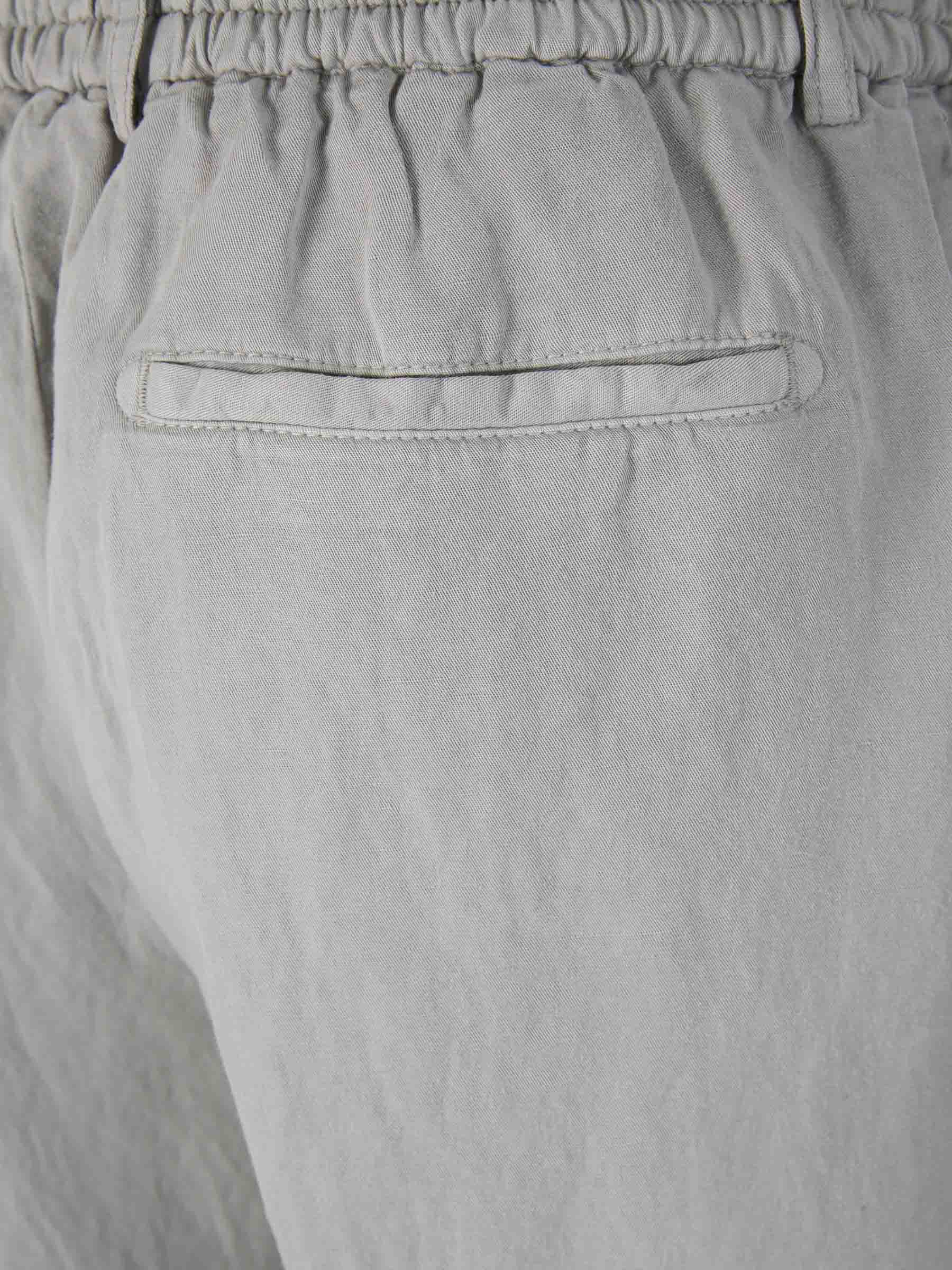 Outlet online Santa Eulalia Hombre Joggers Fluidos Lino color Gris Claro sku 521-003035 02 - Foto 4