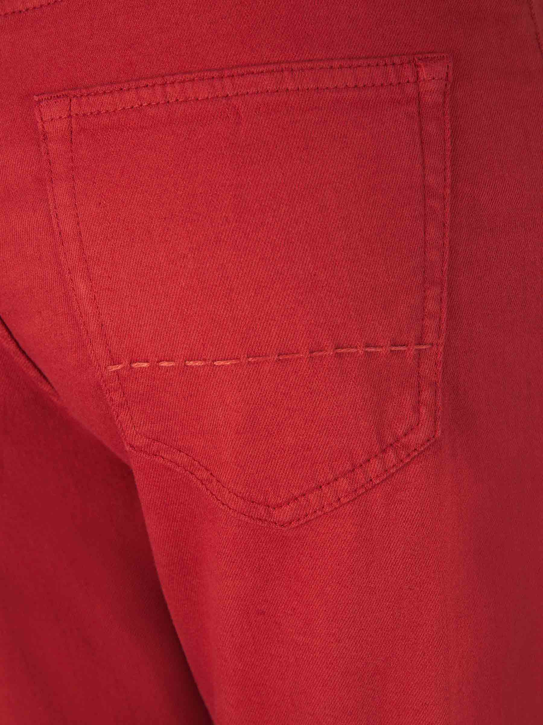 Outlet online Richard J. Brown Hombre Pantalones 5 Bolsillos color Rojo sku 522-002569 04 - Foto 4