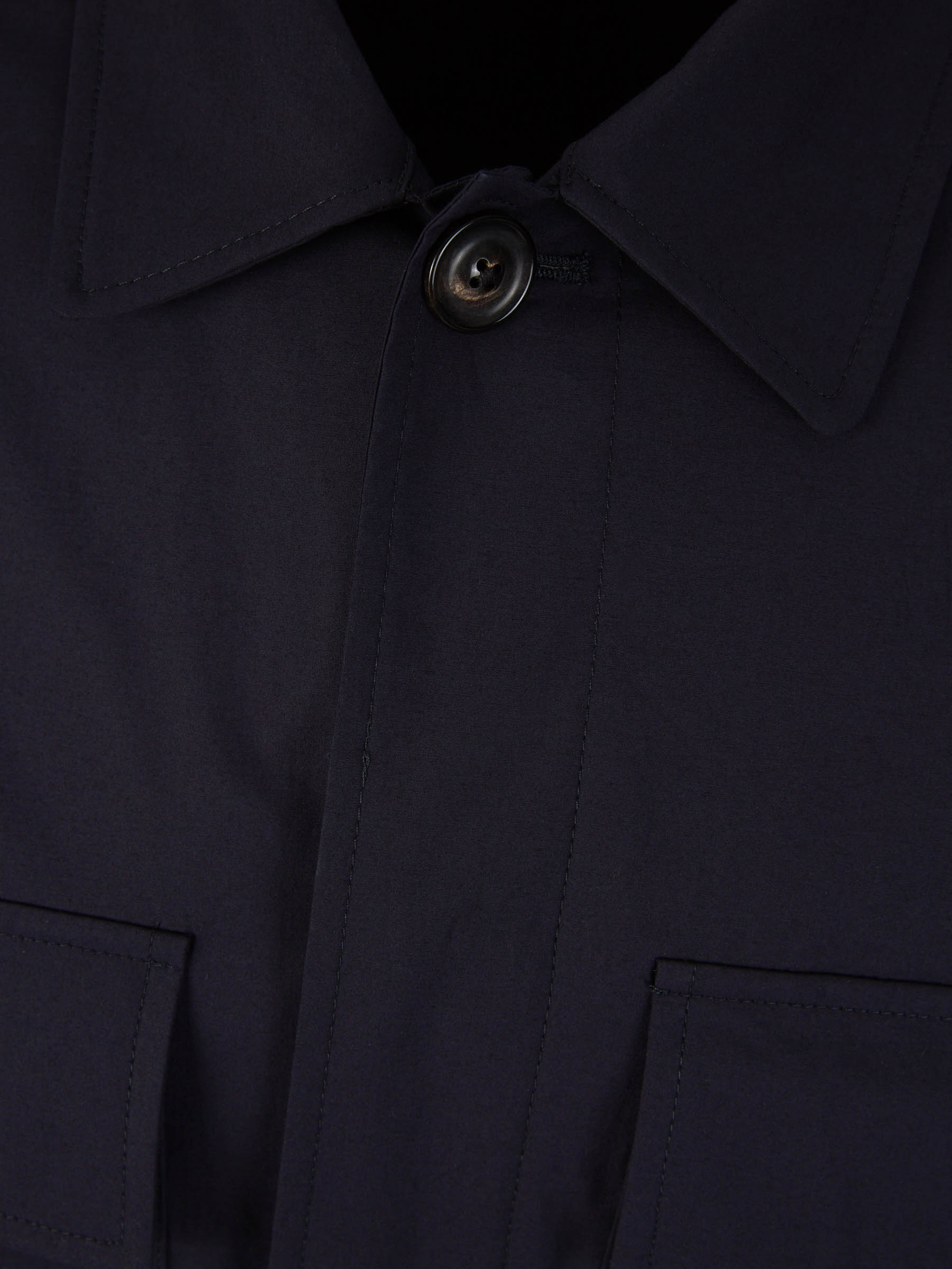 Outlet online Lardini Hombre Sobrecamisa Algodón Bolsillos color Azul Noche sku 302-003418 02 - Foto 3