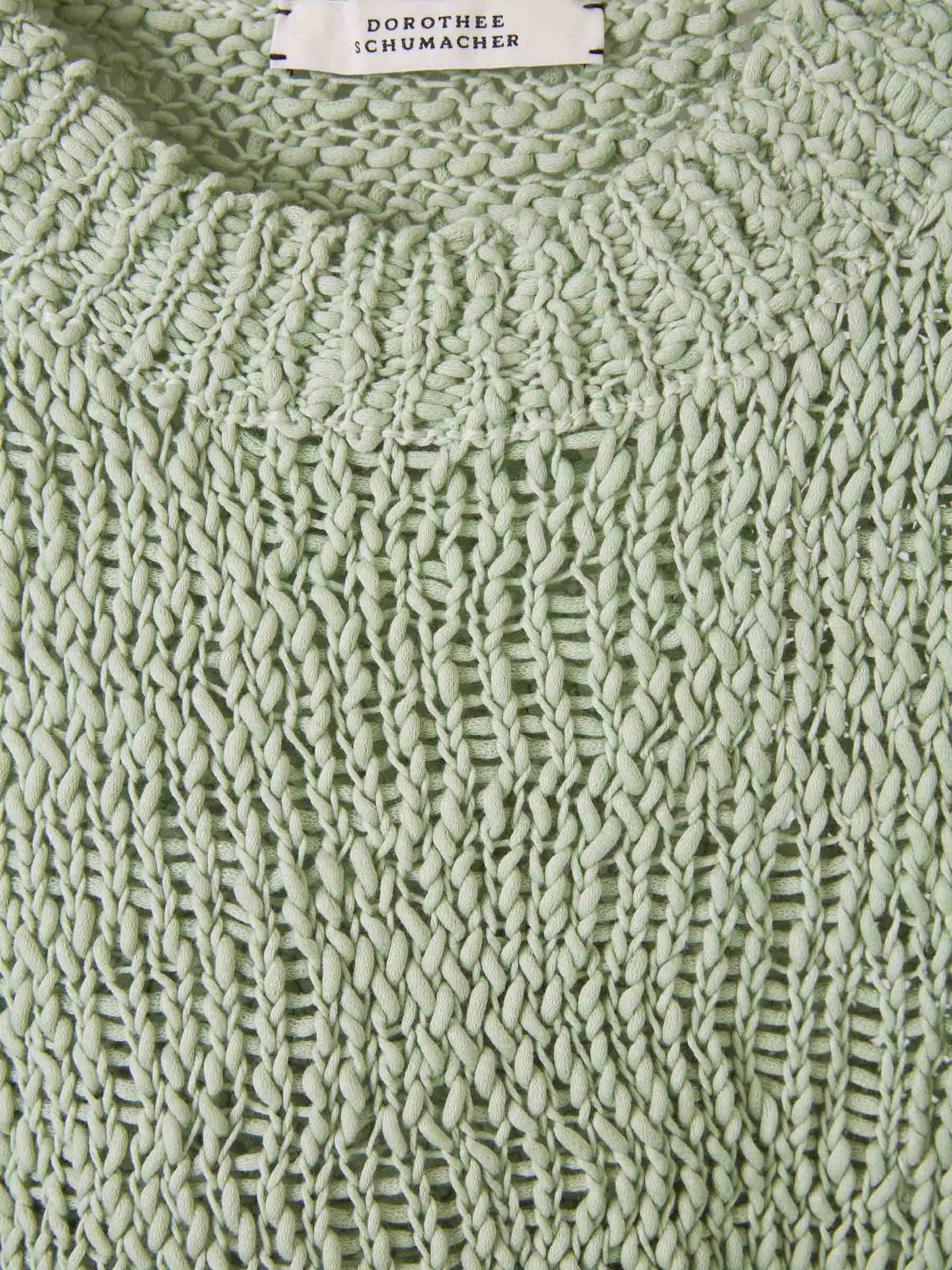 Outlet online Dorothee Schumacher Mujer Jersey Punto Algodón color Verde Menta sku 711-003150 01 - Foto 4