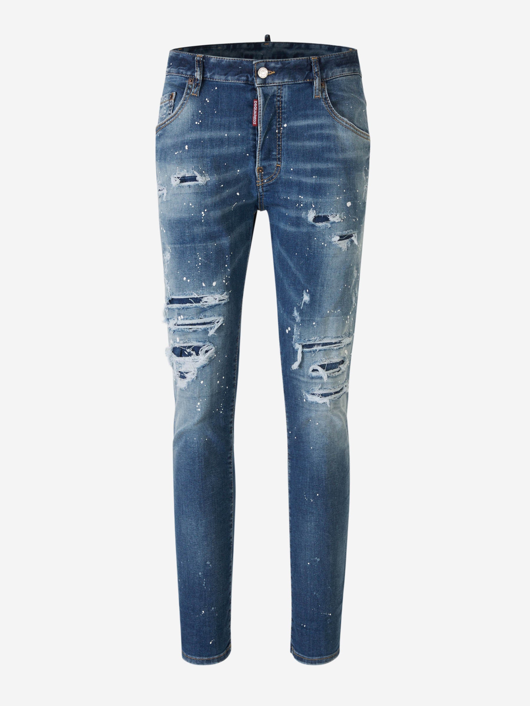 Outlet online Dsquared2 Hombre Jeans Skater Rotos color Azul Denim sku 522-002616 01 - Foto 1