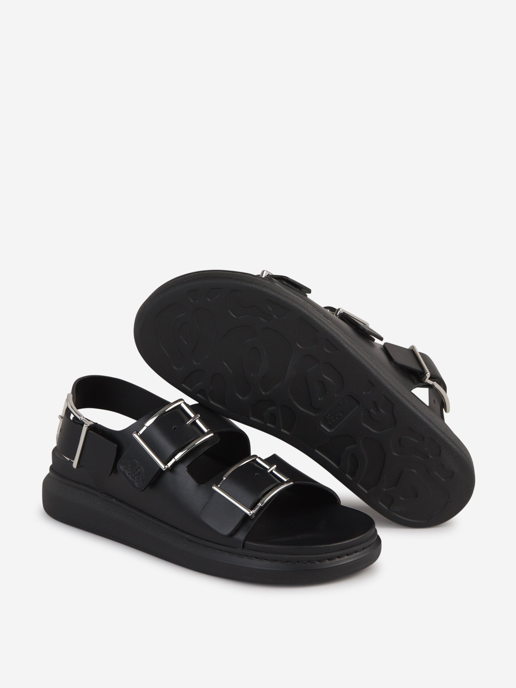Outlet online McQueen Hombre Sandalias Alabama Piel color Negro sku 617-000092 01 - Foto 4