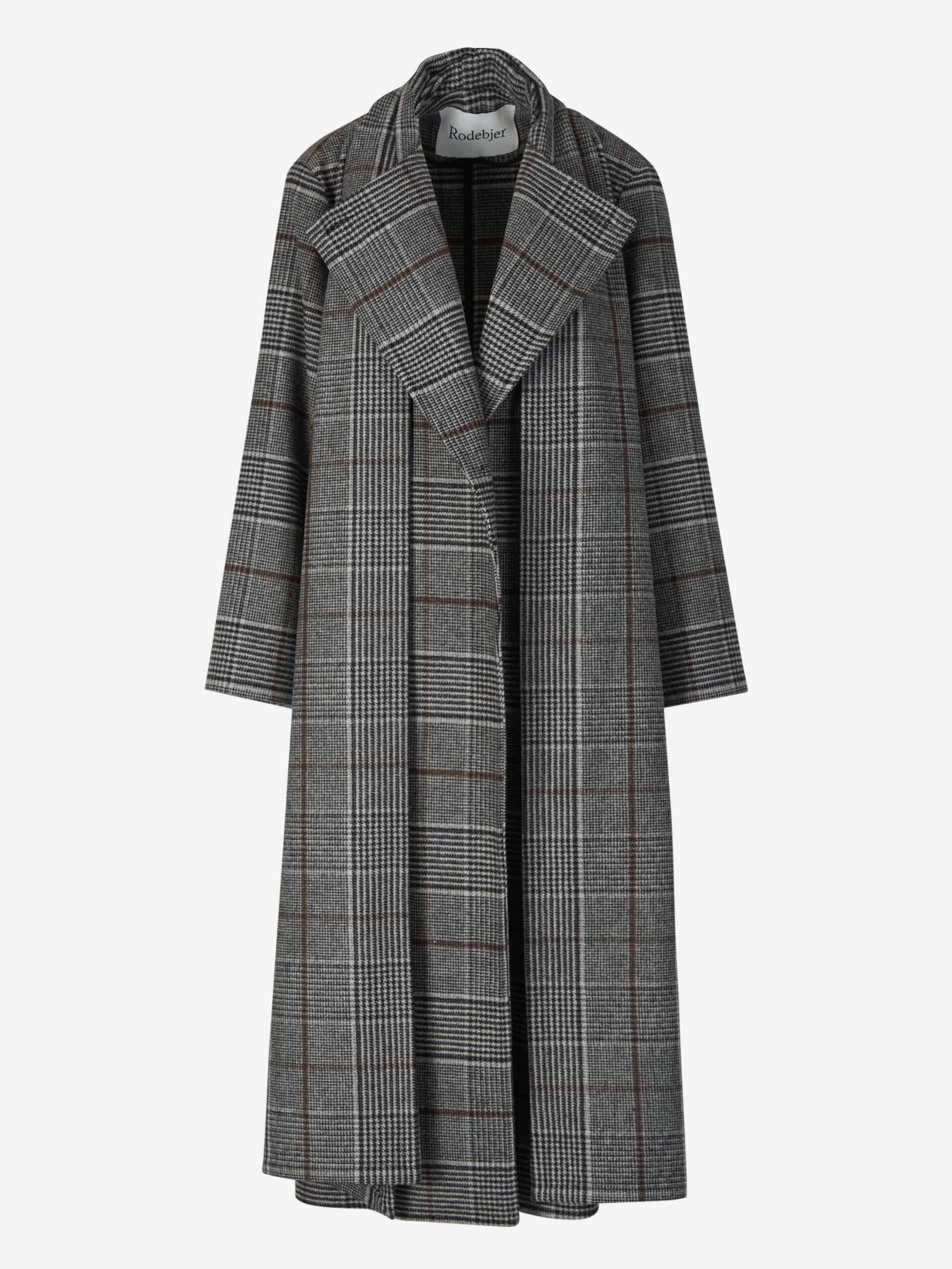 Rodebjer Abrigo Cuadros Virgo color Gris Claro sku 771-001487 01 - Foto 1
