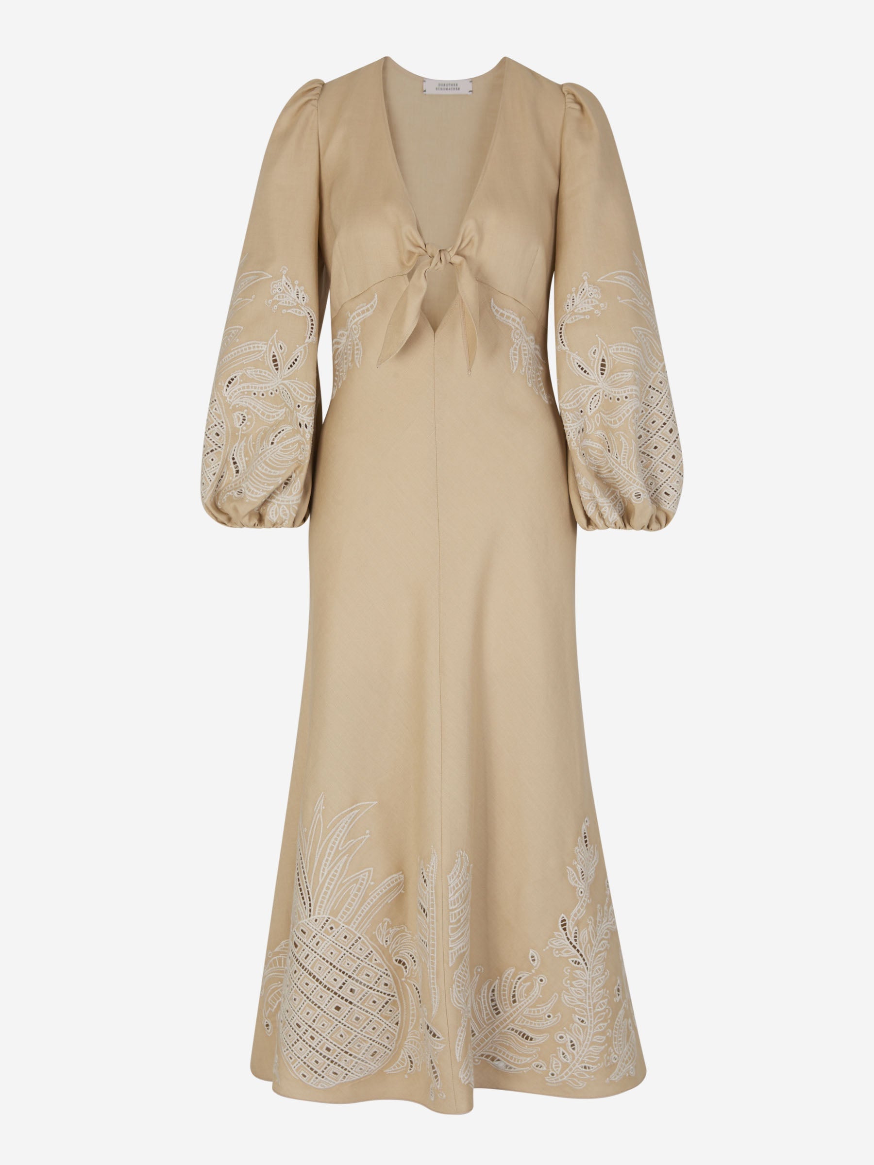 Outlet online Dorothee Schumacher Mujer Vestido Midi Lino Texturizado color Beis sku 721-000227 01 - Foto 2