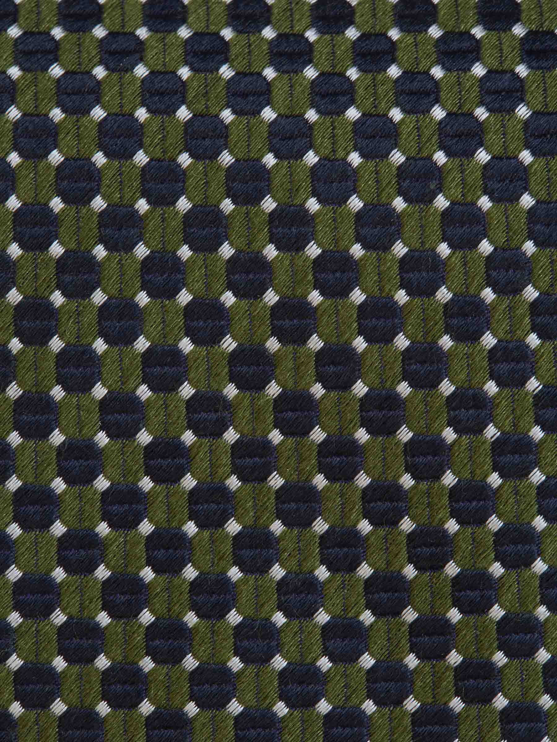 Santa Eulalia Corbata Motivo Geométrico color Verde Militar sku 601-001403 02 - Foto 3