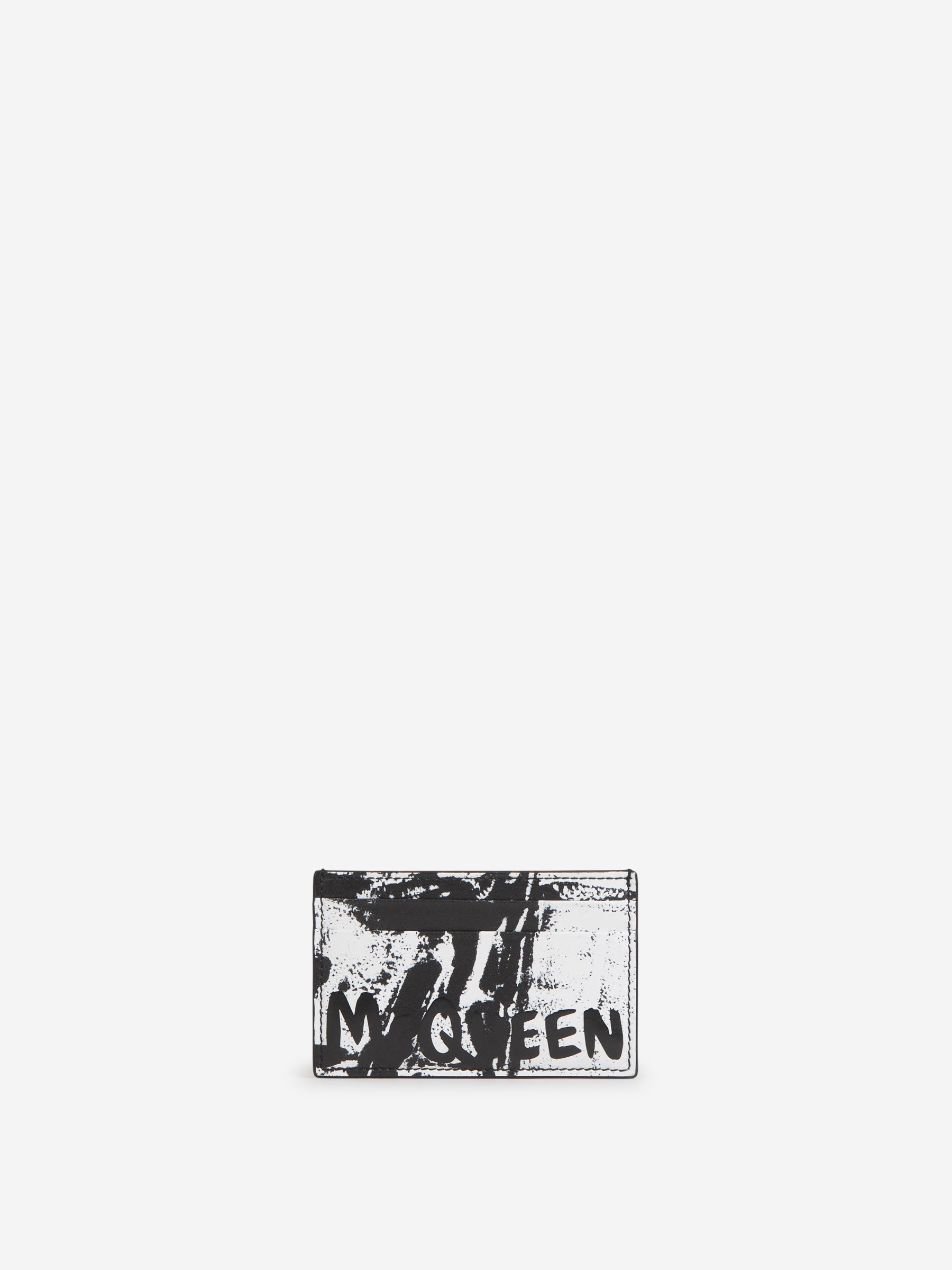 Outlet online McQueen Hombre Tarjetero Estampado Piel color Negro sku 691-001276 01 - Foto 1