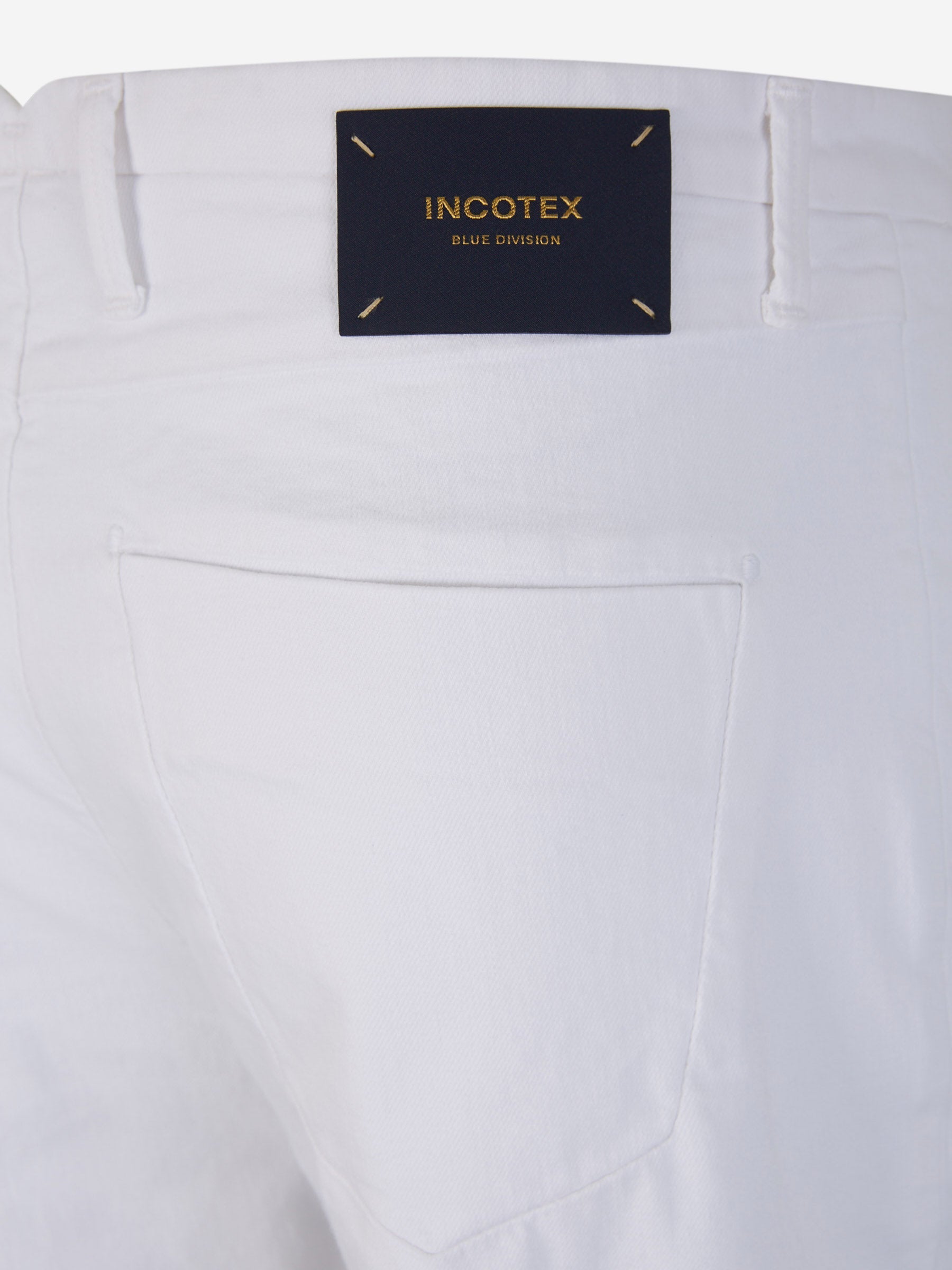 Outlet online Incotex Blue Division Hombre Pantalones Formales Algodón color Blanco sku 522-002630 01 - Foto 4