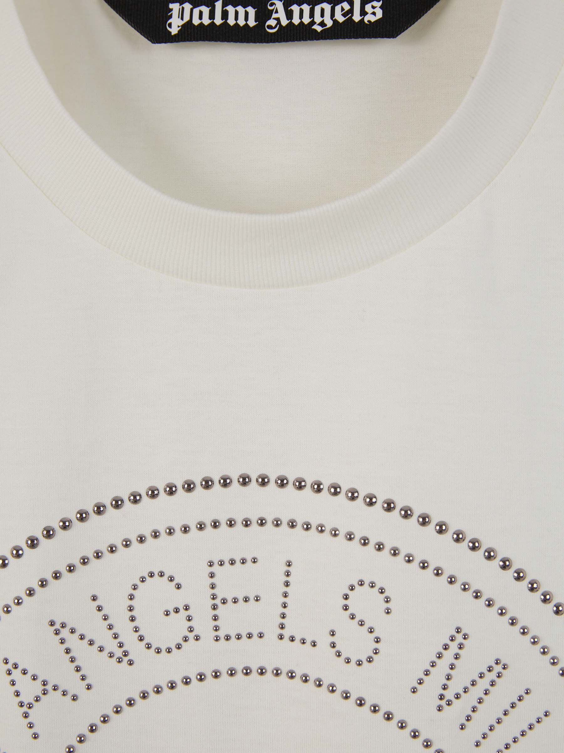 Outlet online Palm Angels Hombre Camiseta Estampada Algodón color Beis sku 553-003589 01 - Foto 4