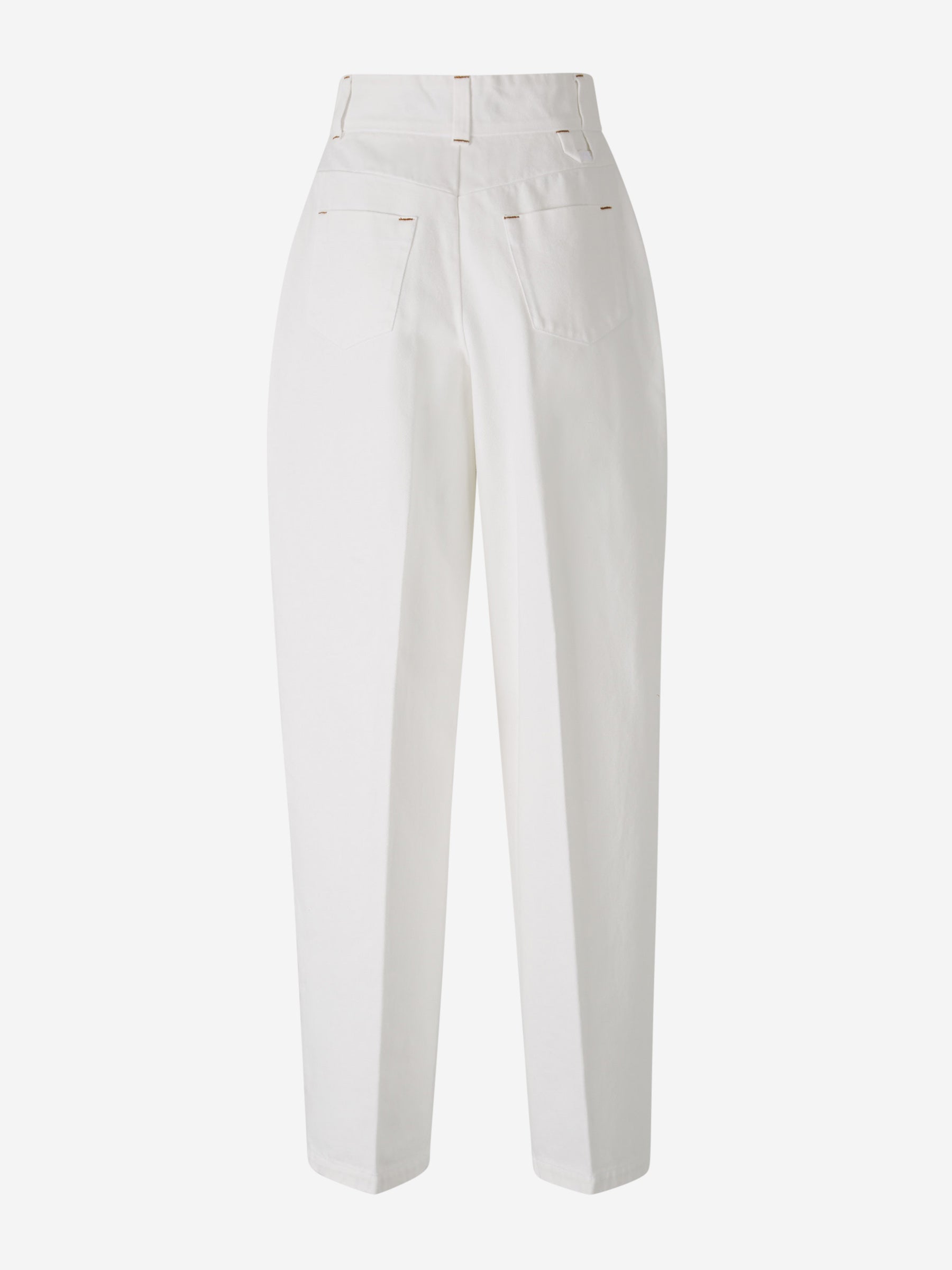 Outlet online Jacquemus Mujer Jeans Le de-Nîmes Curzio color Crema sku 763-001602 01 - Foto 3