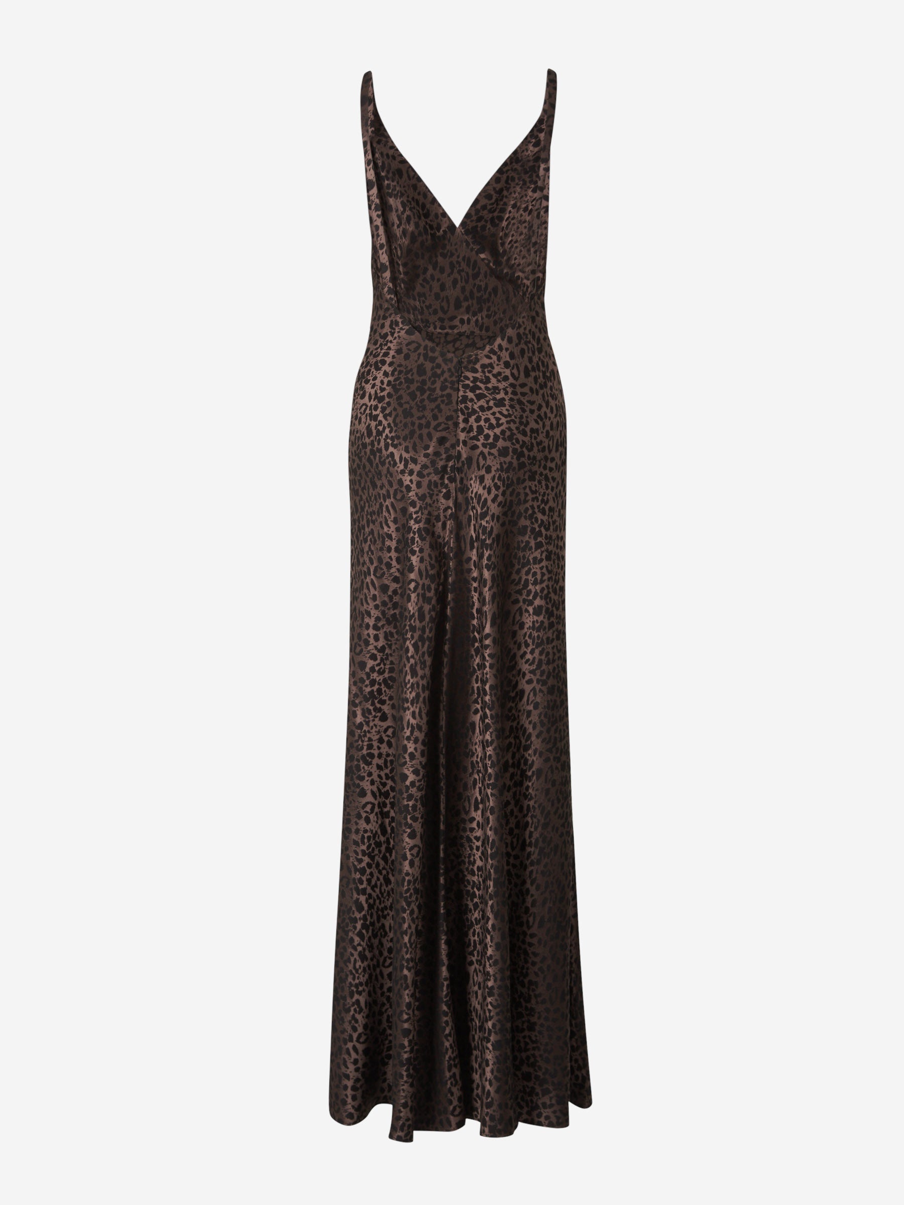 Outlet online McQueen Mujer Vestido Maxi Motivo Leopardo color Negro sku 721-000332 01 - Foto 3