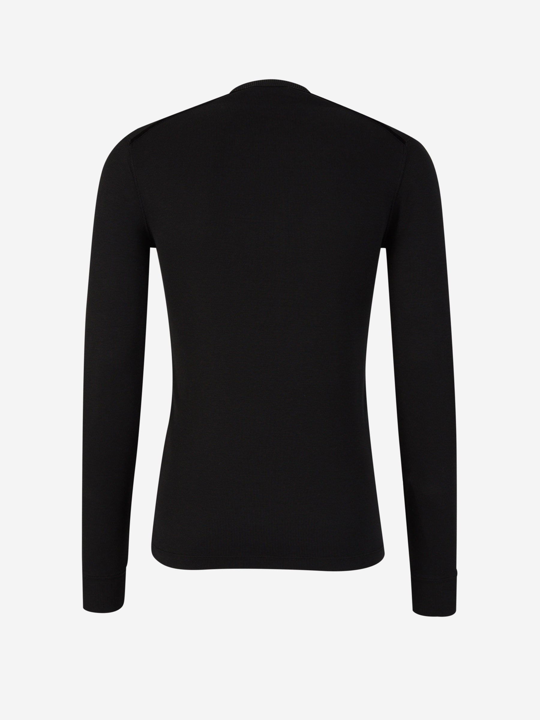 Outlet online Tom Ford Hombre Camiseta Acanalada Lyocell color Verde Militar sku 553-003769 01 - Foto 2