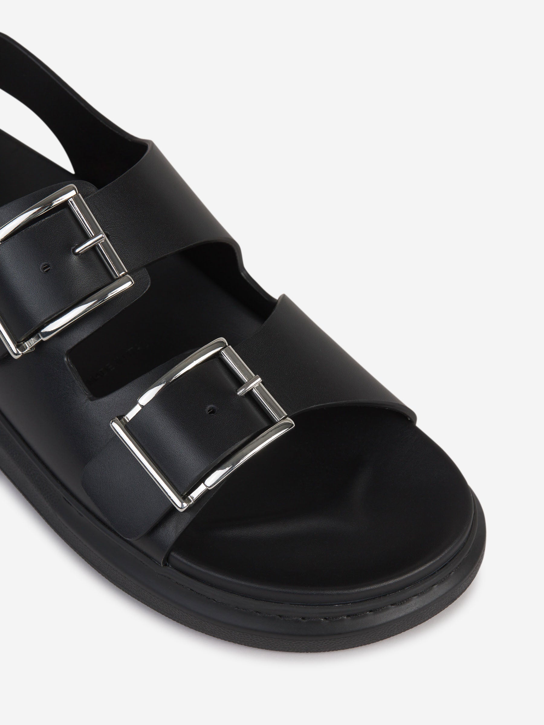 Outlet online McQueen Hombre Sandalias Alabama Piel color Negro sku 617-000092 01 - Foto 5