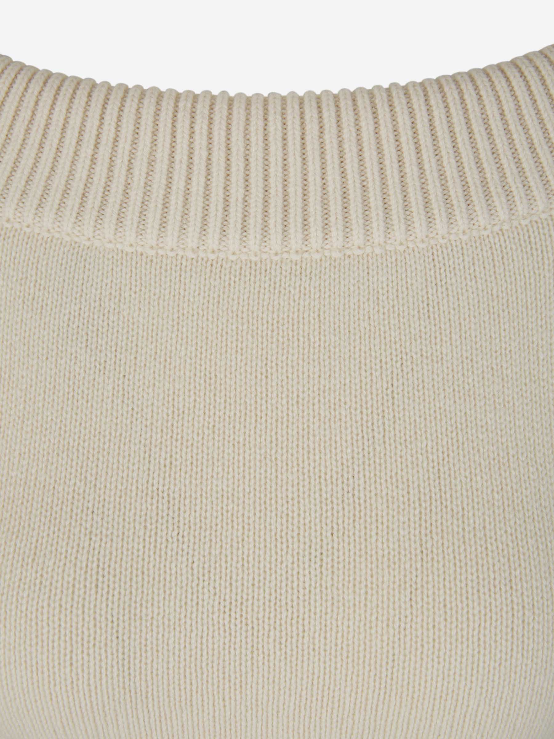 Outlet online McQueen Mujer Jersey Lana y Casmere color Marfil sku 703-002137 01 - Foto 3
