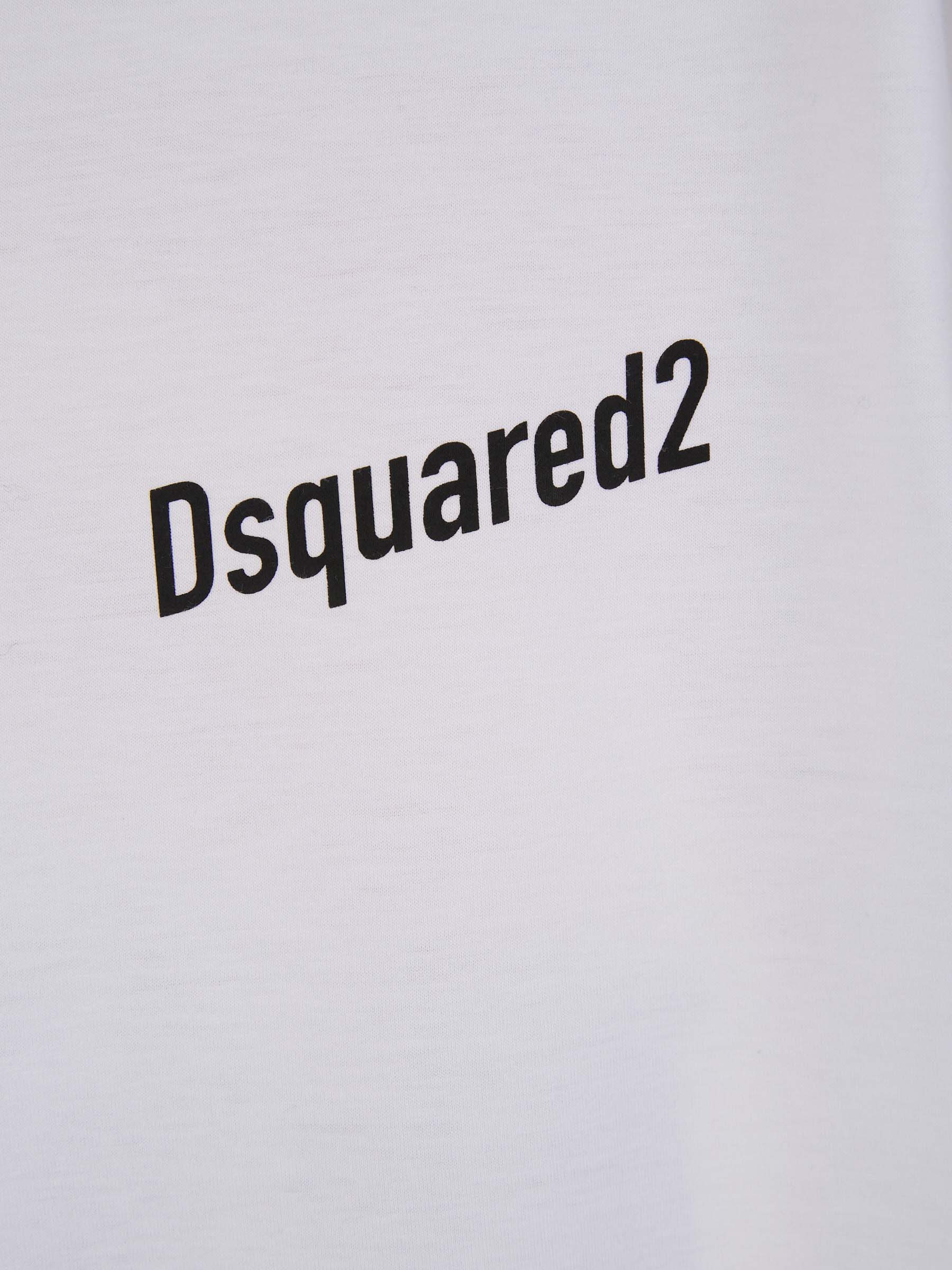 Outlet online Dsquared2 Hombre Camiseta Estampada Algodón color Blanco sku 553-003650 01 - Foto 4