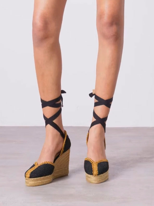 Outlet online Castañer Mujer Cuñas Coeur color Negro sku 800-005255 01 - Foto 2