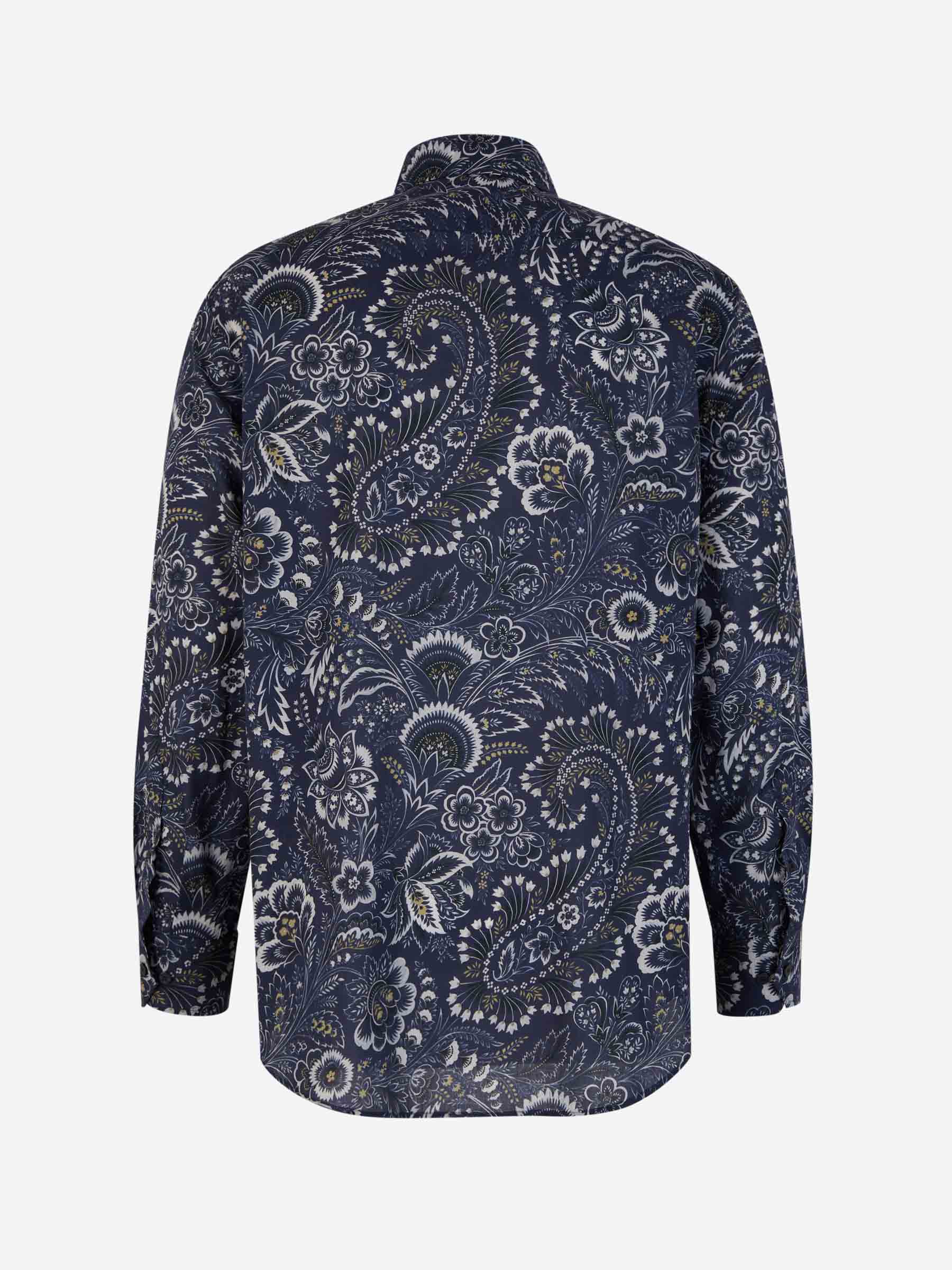 Outlet online Etro Hombre Camisa Algodón Flores color Azul Marino sku 531-006215 01 - Foto 2