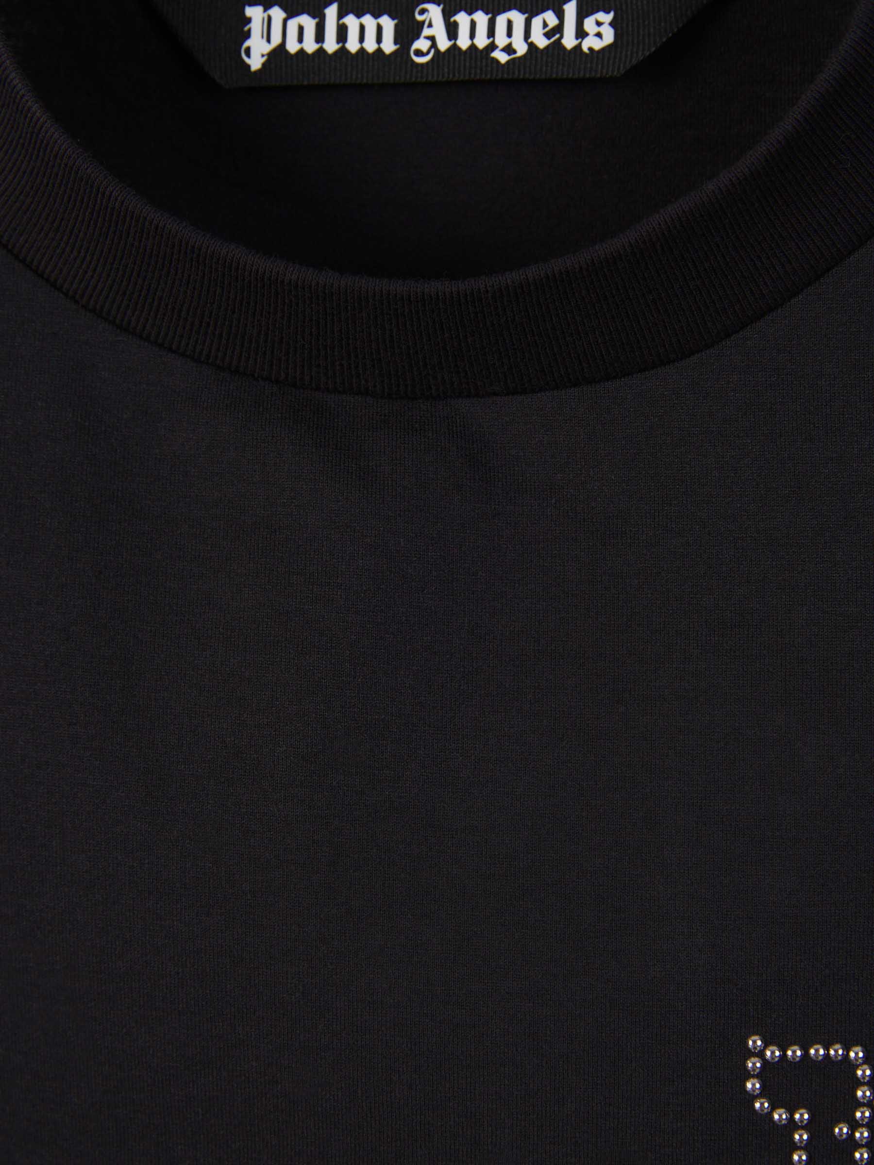 Outlet online Palm Angels Hombre Camiseta Monograma Algodón color Negro sku 553-003588 01 - Foto 3