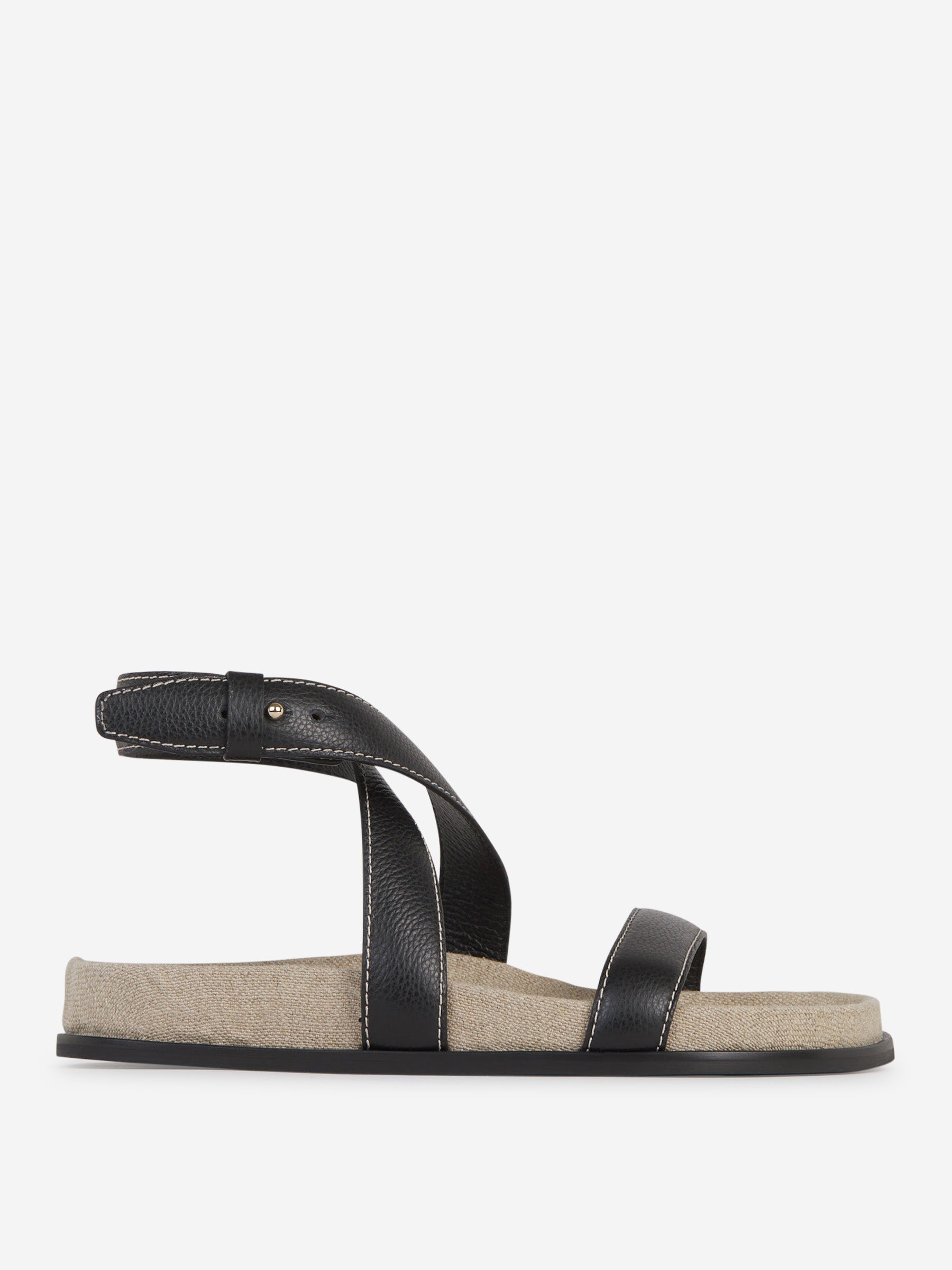 Outlet online TOTEME Mujer Sandalias The Leather Chunky color Negro sku 800-005269 01 - Foto 2